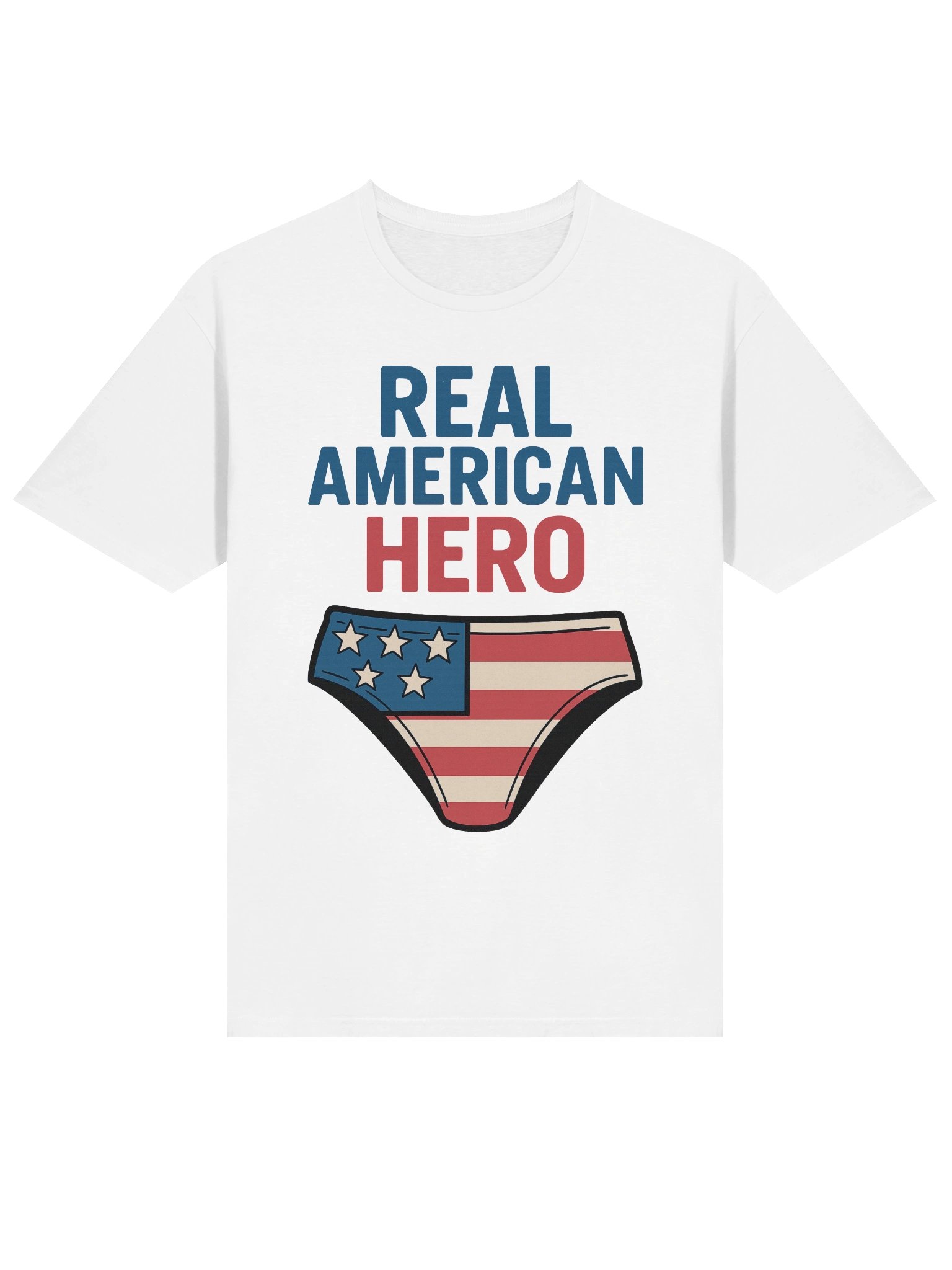 Real American Hero T-Shirt – Funny American Flag Speedo & Aviators Meme Tee product image (38)