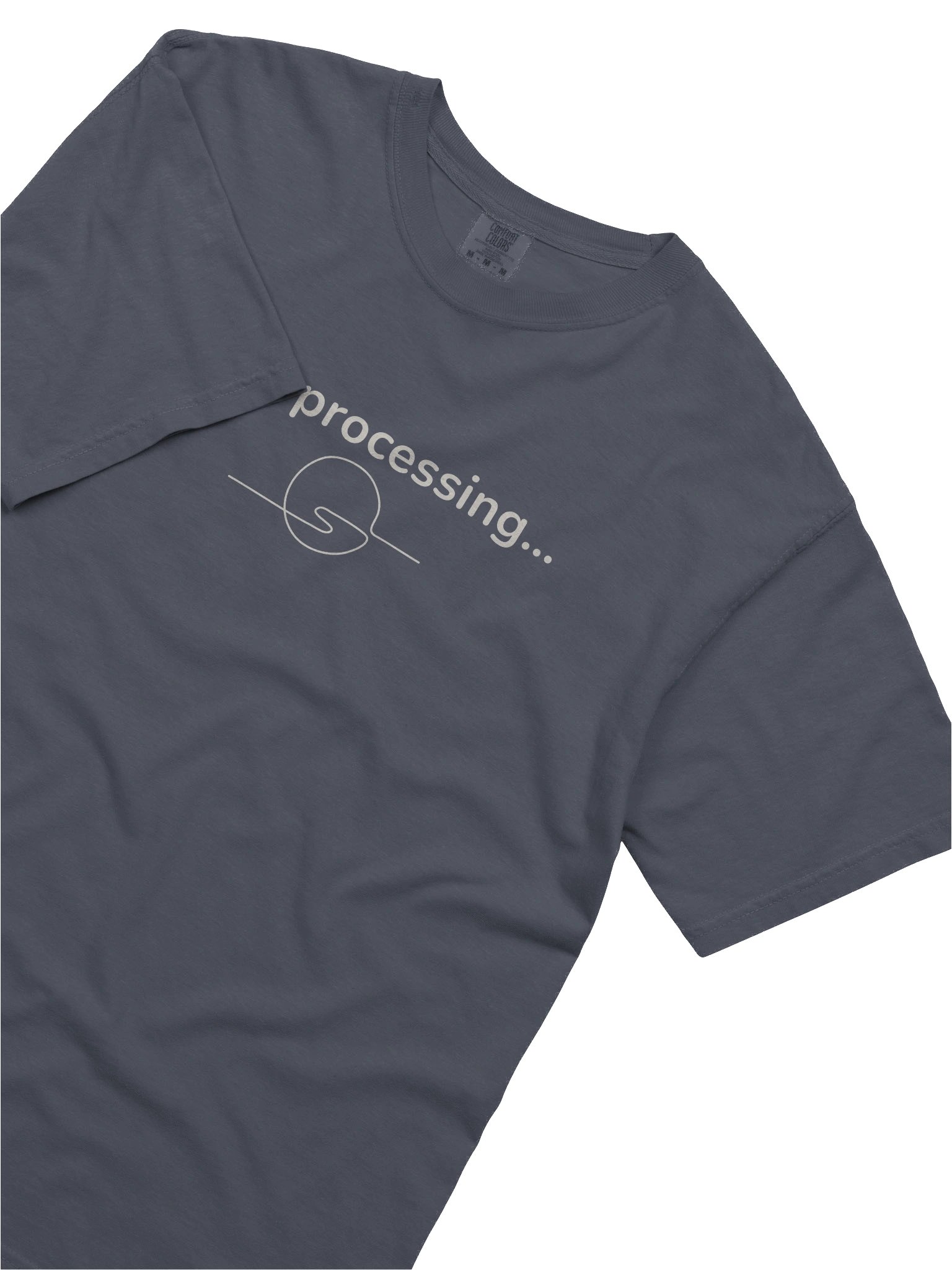 Still Processing Minimalist T-Shirt – Comfort Colors Heavyweight Tee by M-Art & Design product image (5)