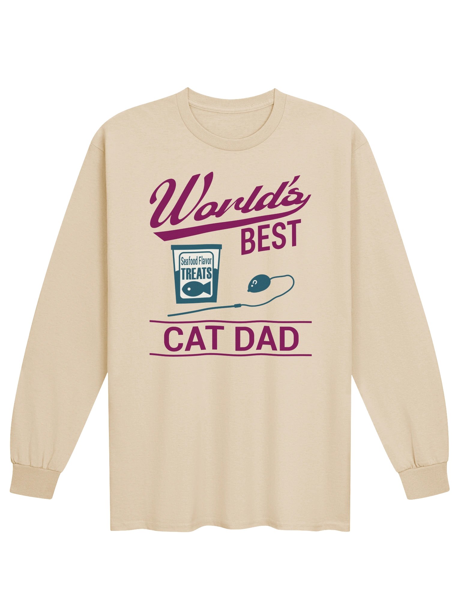 World's Best Cat Dad - Unisex Adult Long Sleeve T-shirt product image (19)