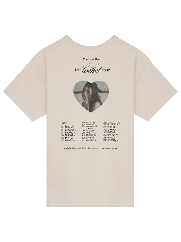 Madison Beer The Locket Tour 2026 Merch T-Shirt product image (6)
