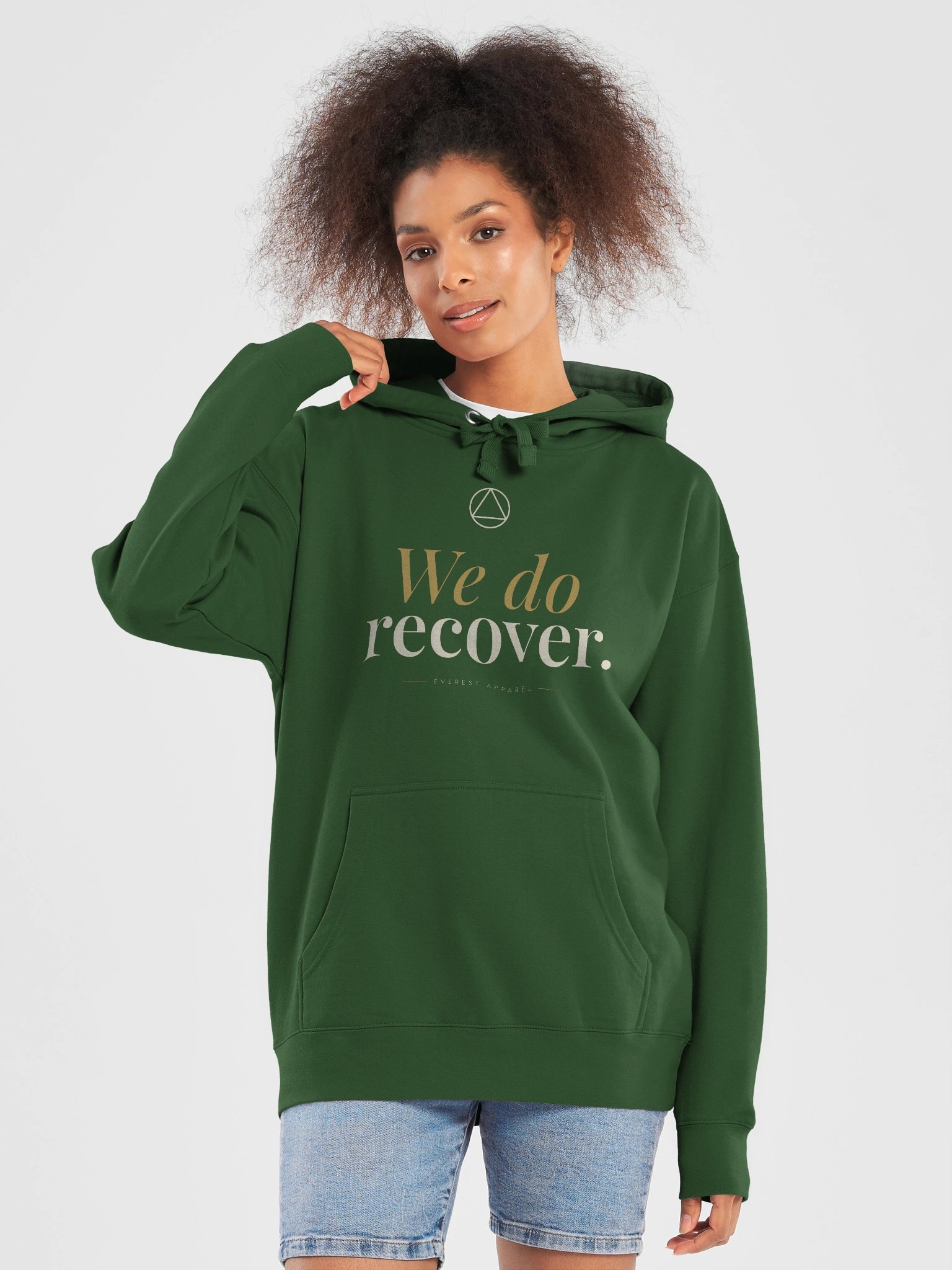 Recovery Series — We Do Recover Hoodie (Forest Green) product image (5)