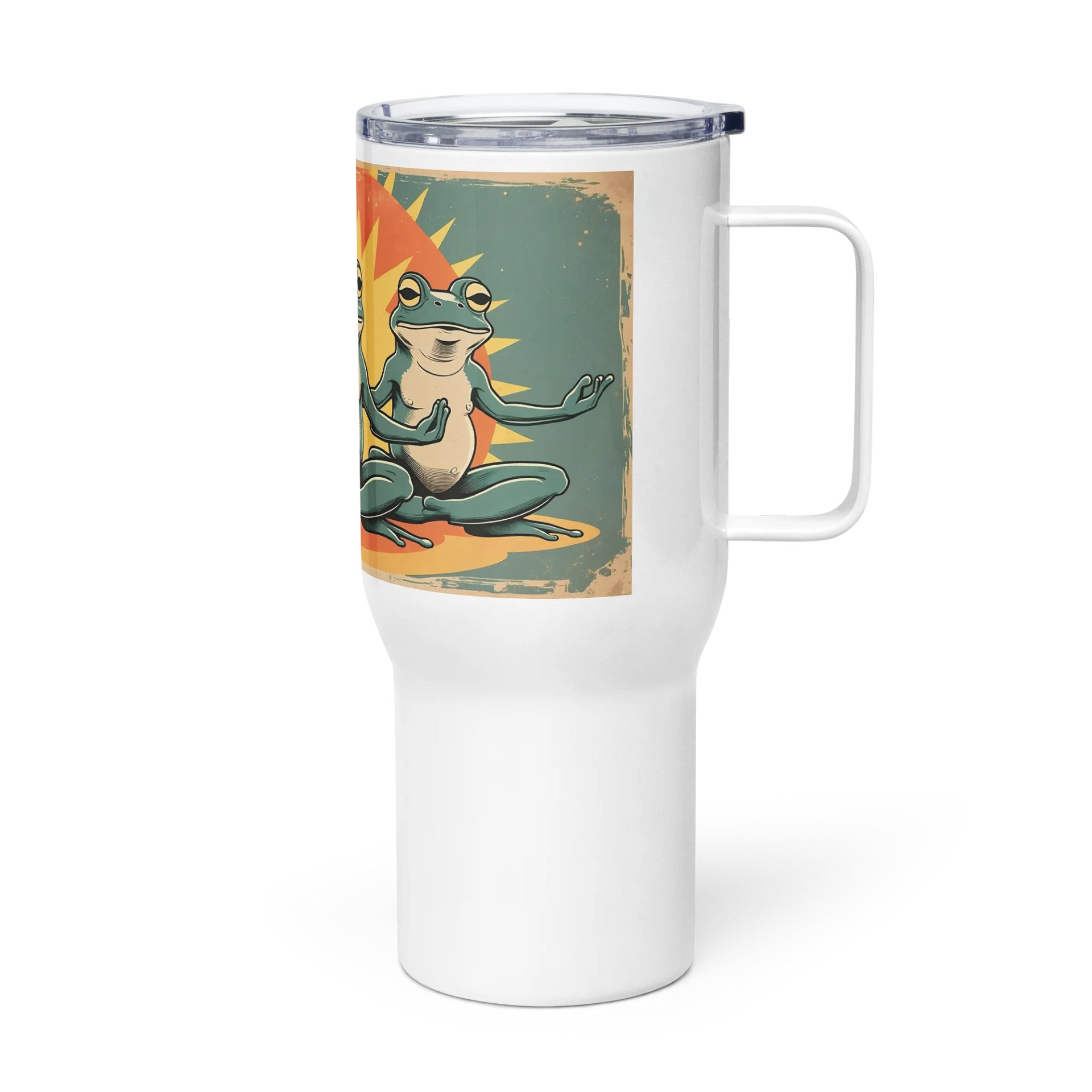 Meditative Frogs Travel Mug product image (4)