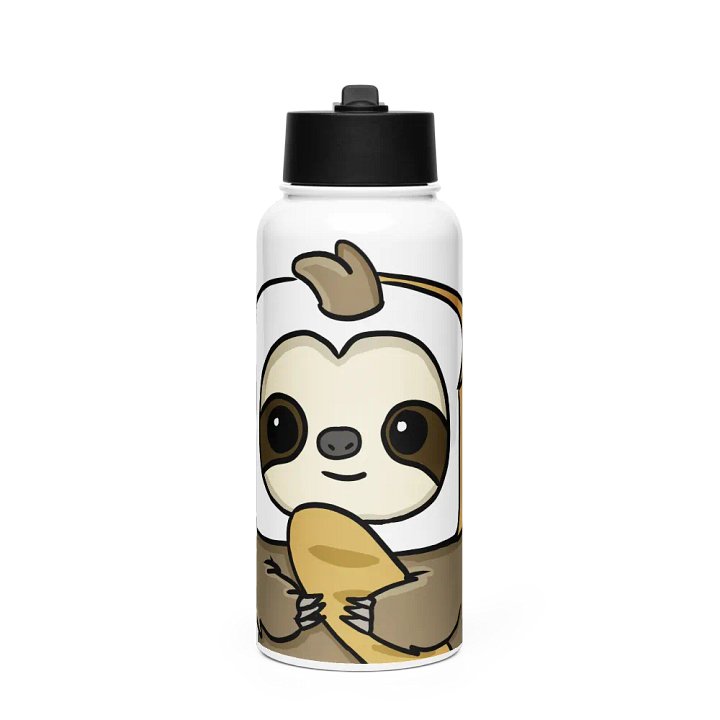 Stainless Steel Water bottle With Straw - Loaf product image (1)