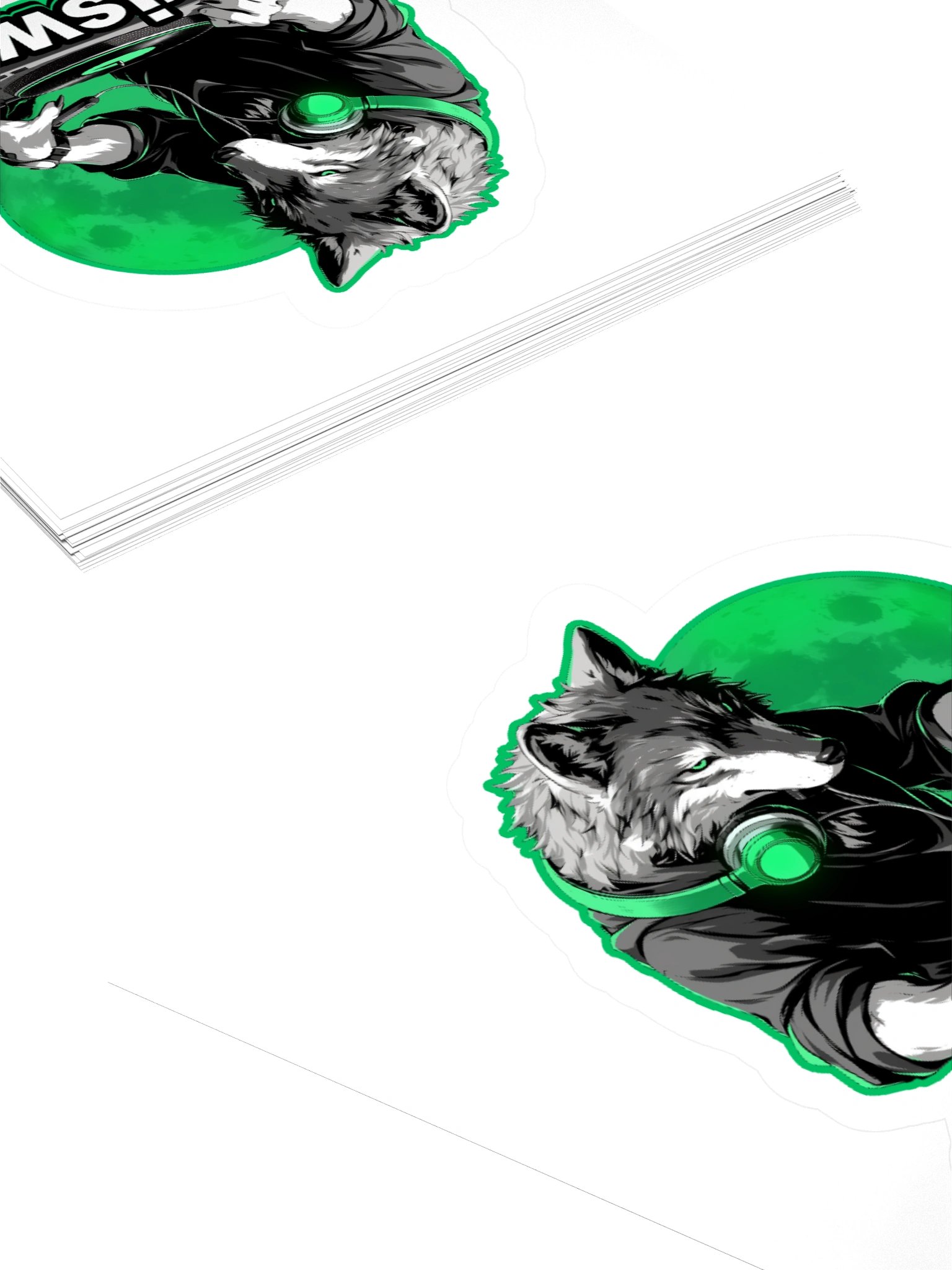 Howling Beats Kiss Cut Stickers product image (11)