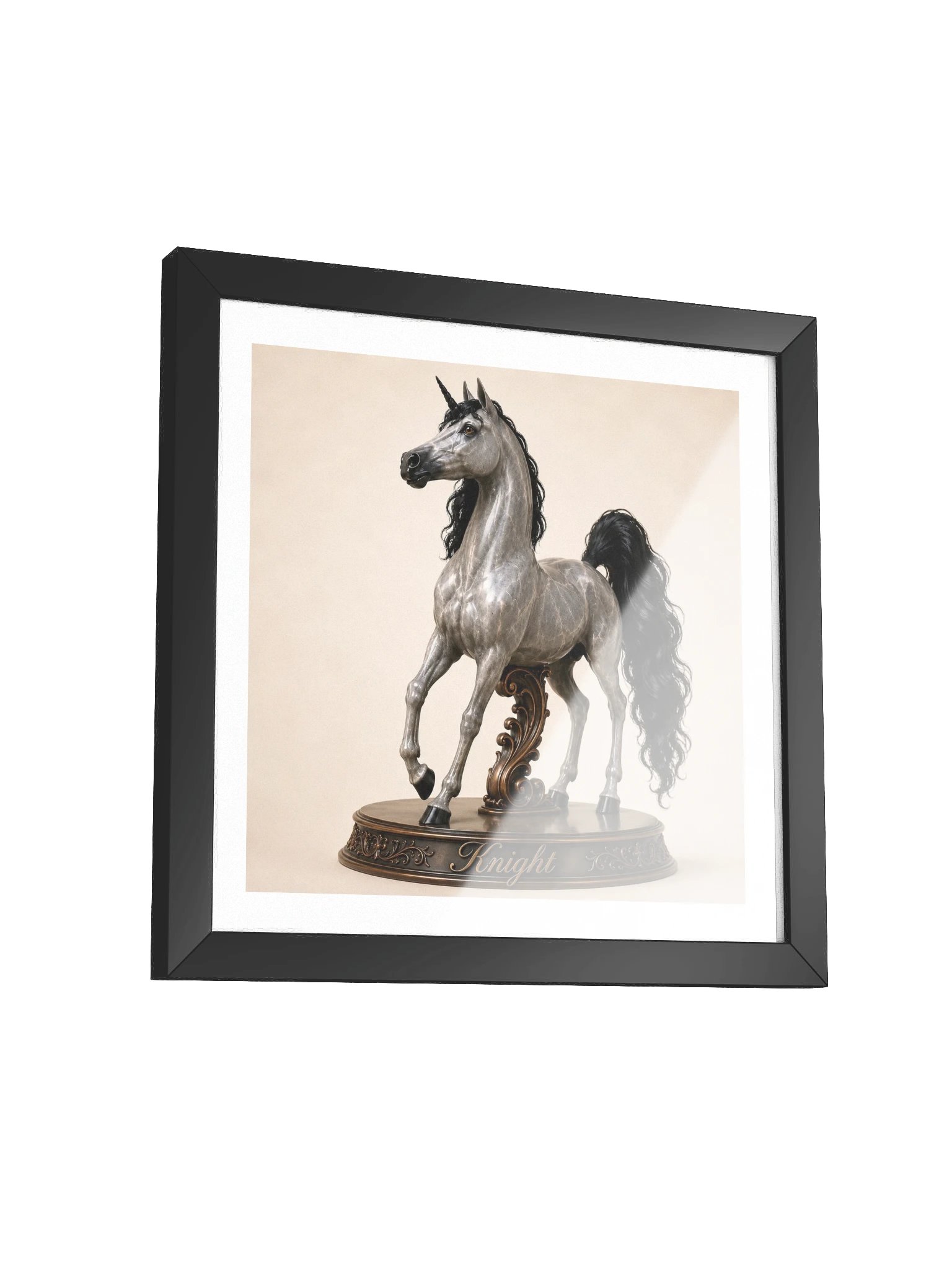 Chess Collection — Knight Unicorn Framed Poster product image (55)