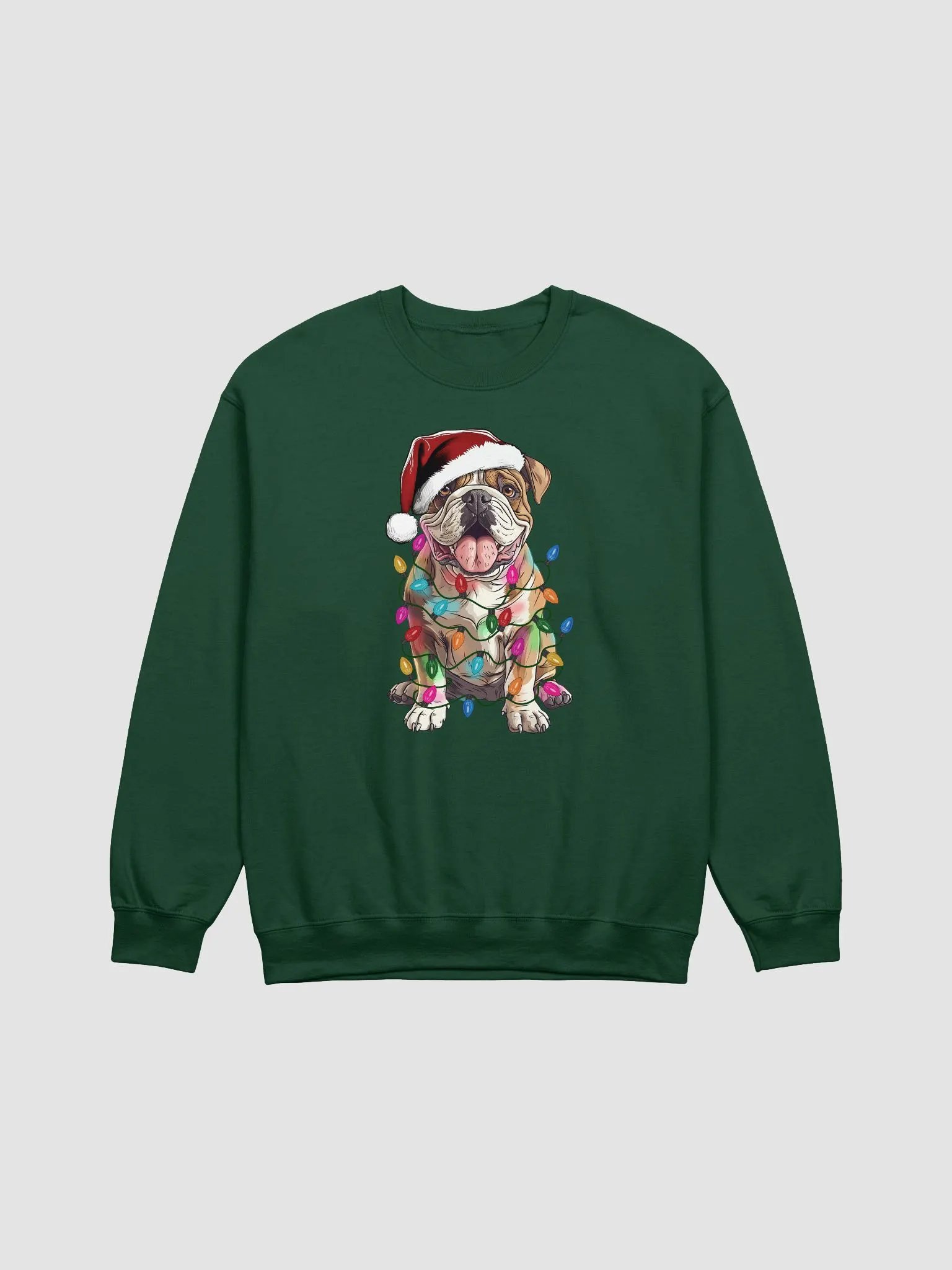 Funny English Bulldog Christmas Sweatshirt product image (8)