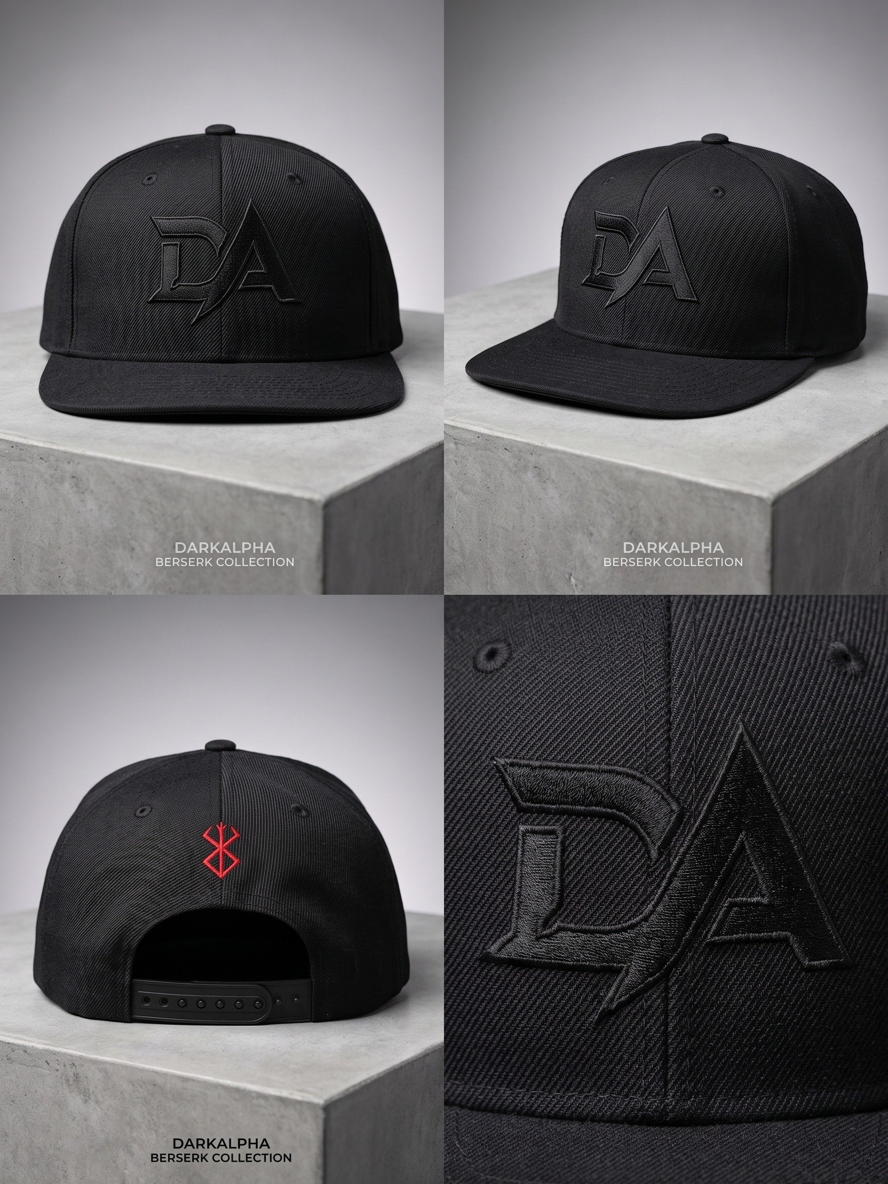 **NEW** BLACK DARKALPHA BERSERKER SNAPBACK HAT product image (1)