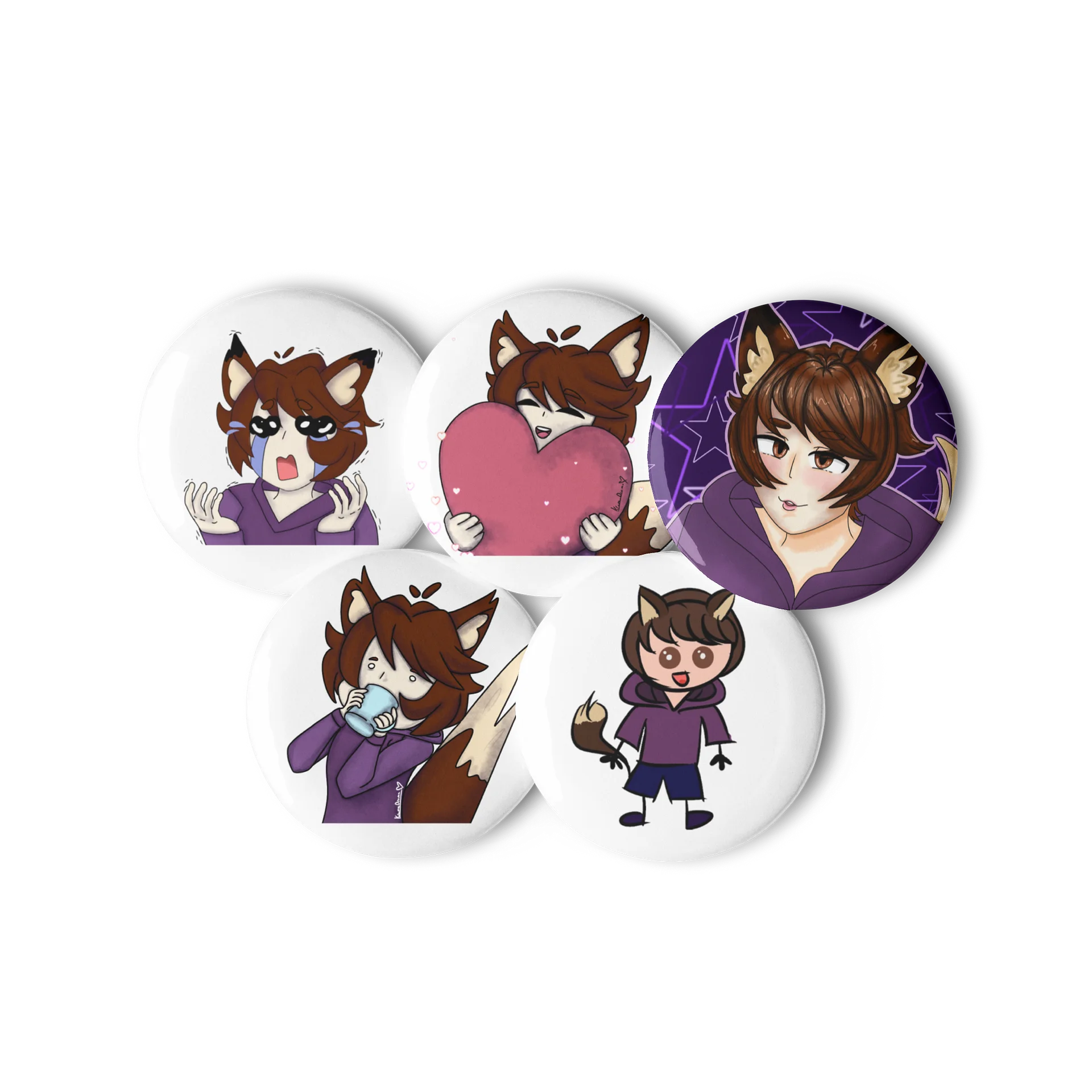 kramadrama Emotes button bundle product image (3)