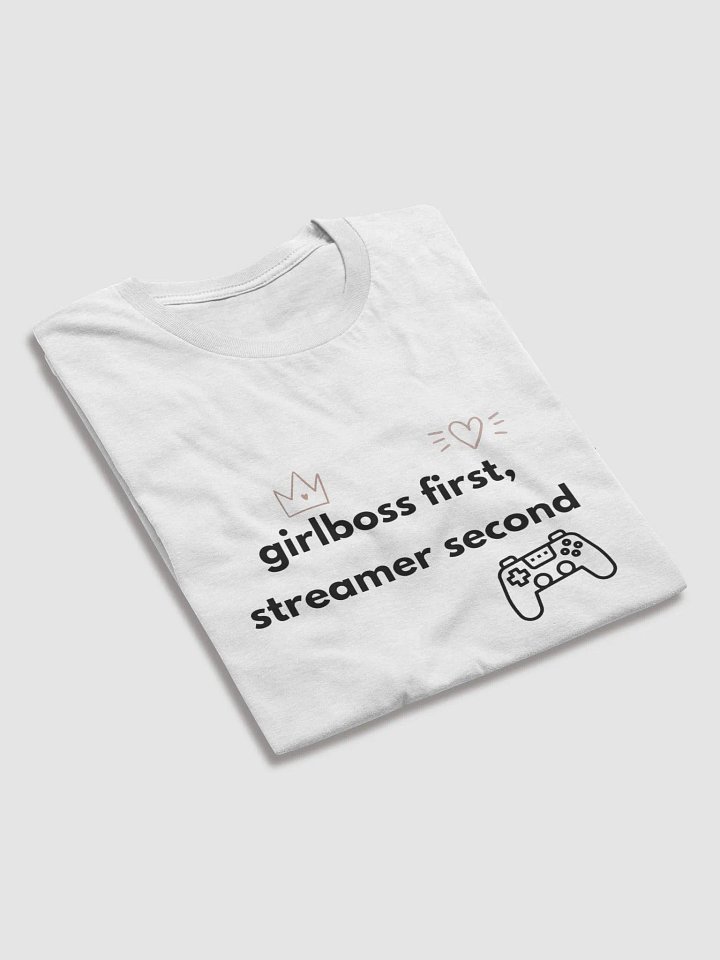 Girlboss First, Streamer Second Lightweight Tee product image (1)