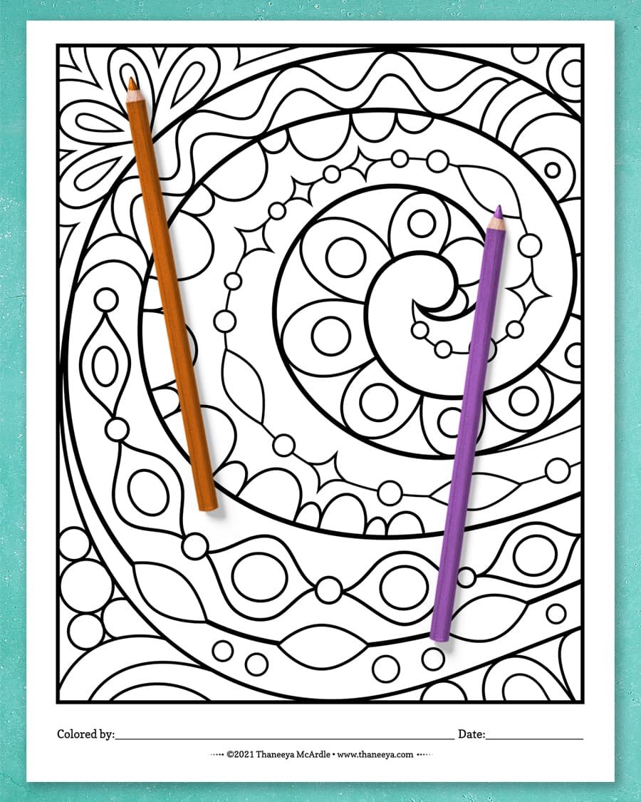 Easy Abstract Coloring Pages product image (5)