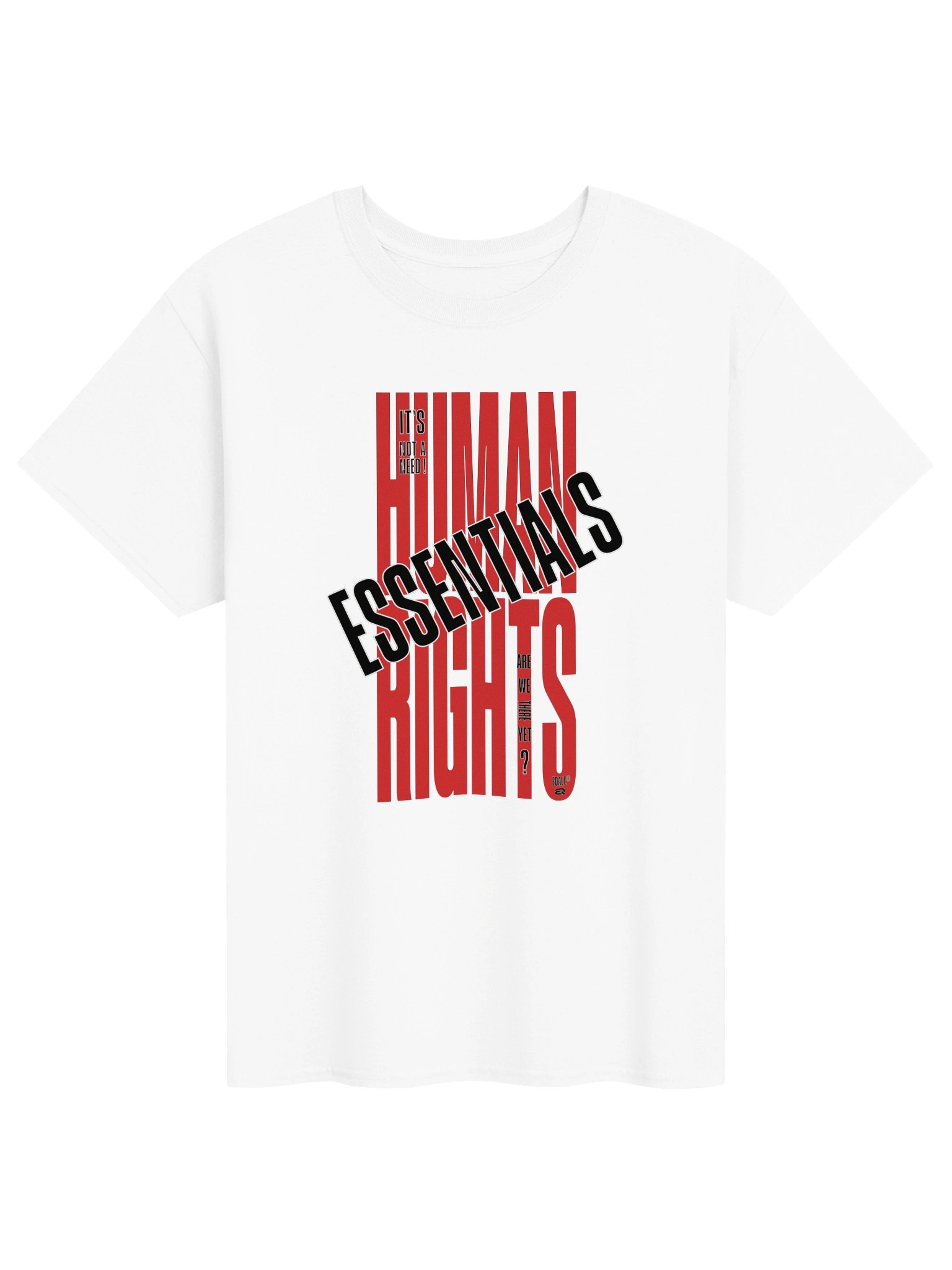 EQALL® Essentials Human Rights Matter Unisex T-Shirt_Red / Black product image (3)