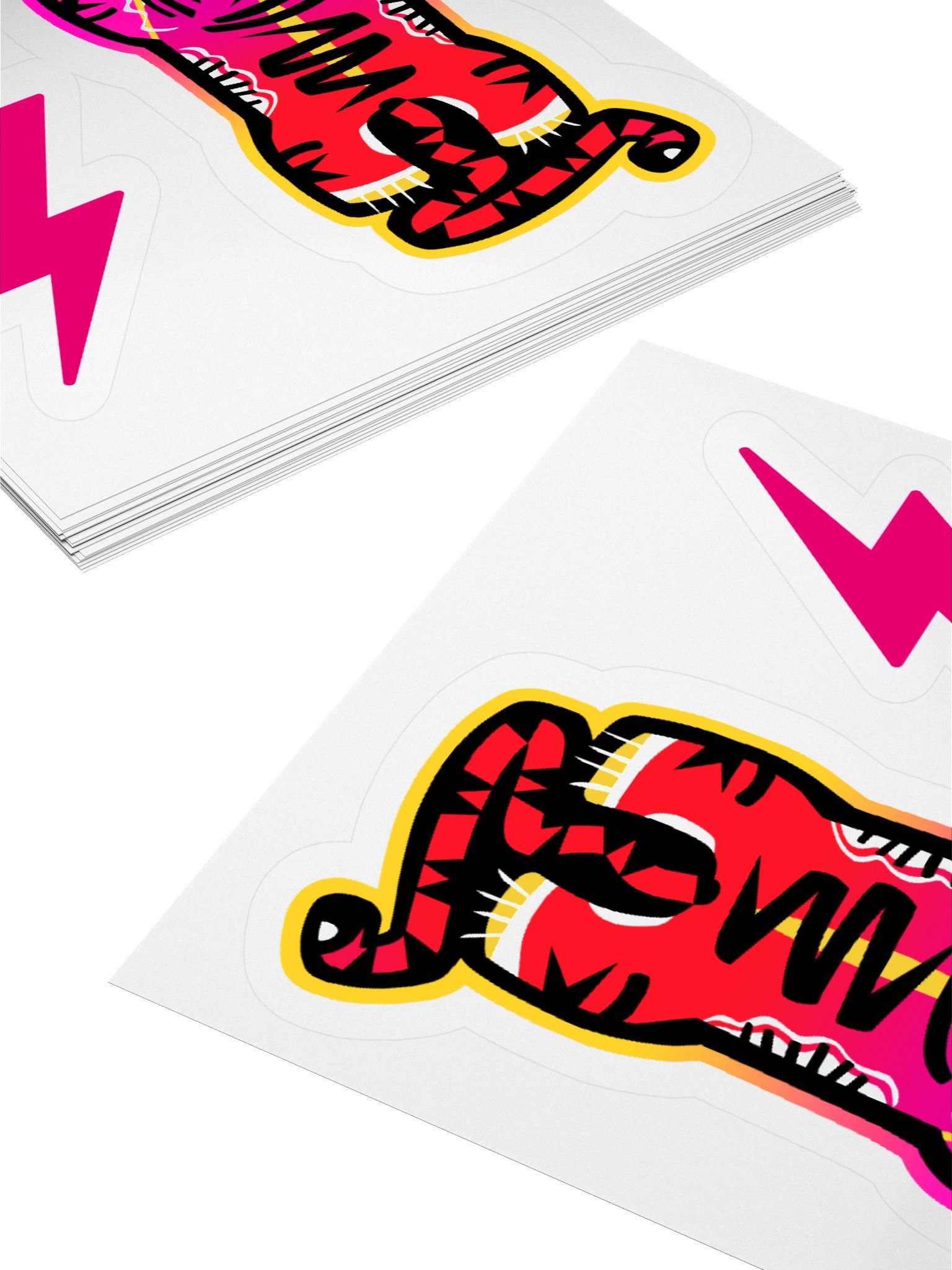 Pink and Red Tiger Sticker product image (4)