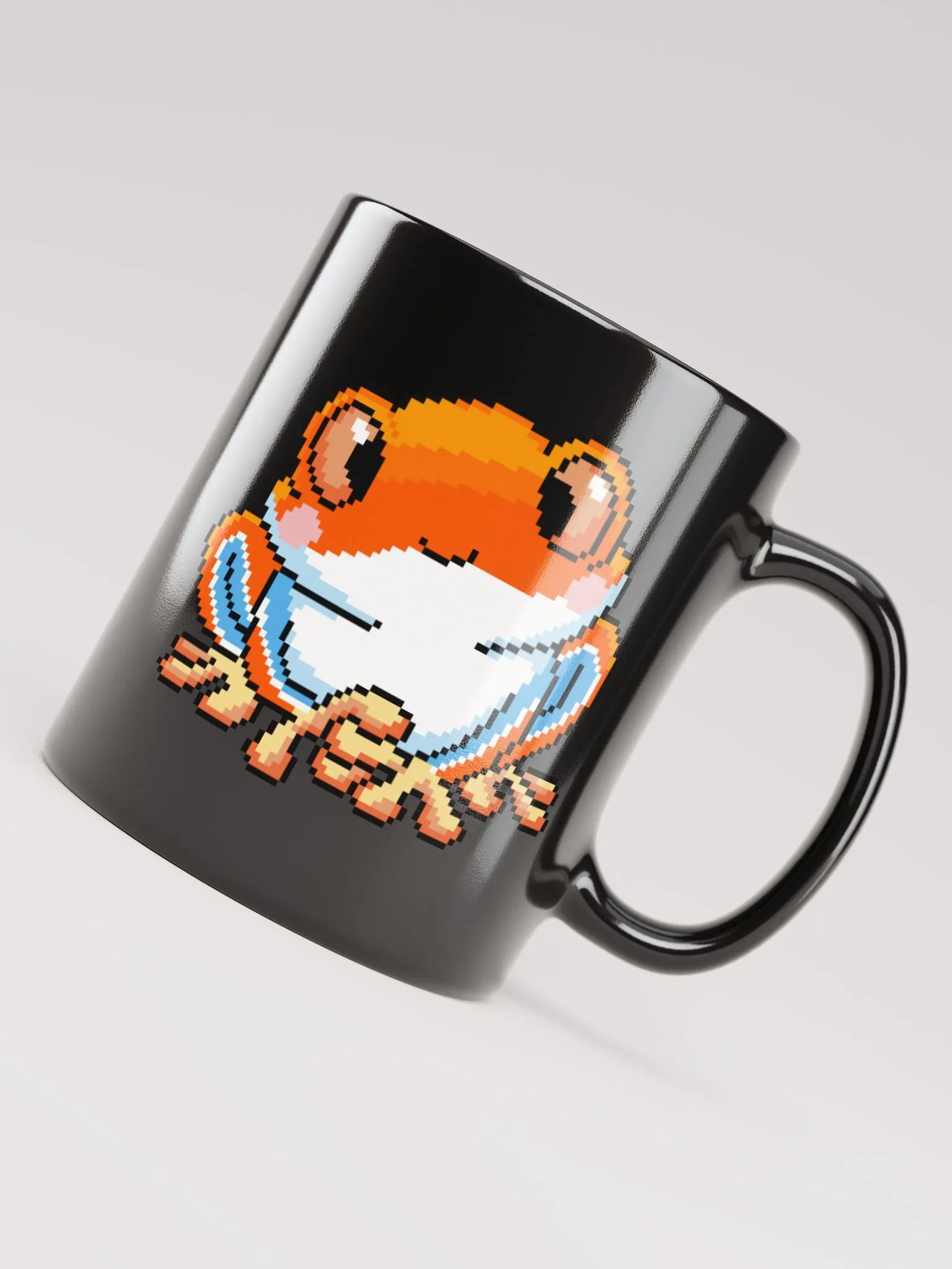 Orange Rip the Frog Black Glossy Mug product image (4)
