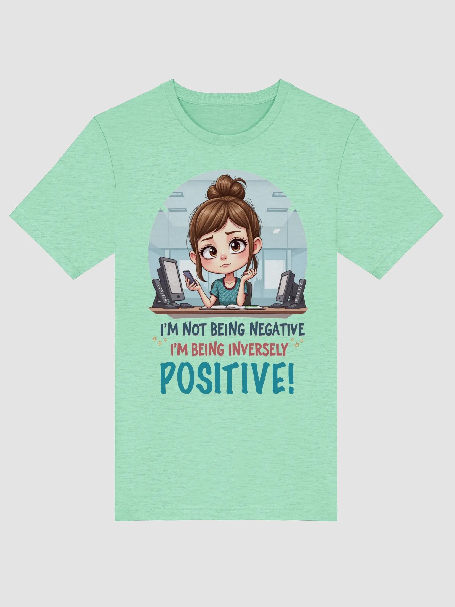 Inverse Positivity Cartoon T-Shirt product image (50)