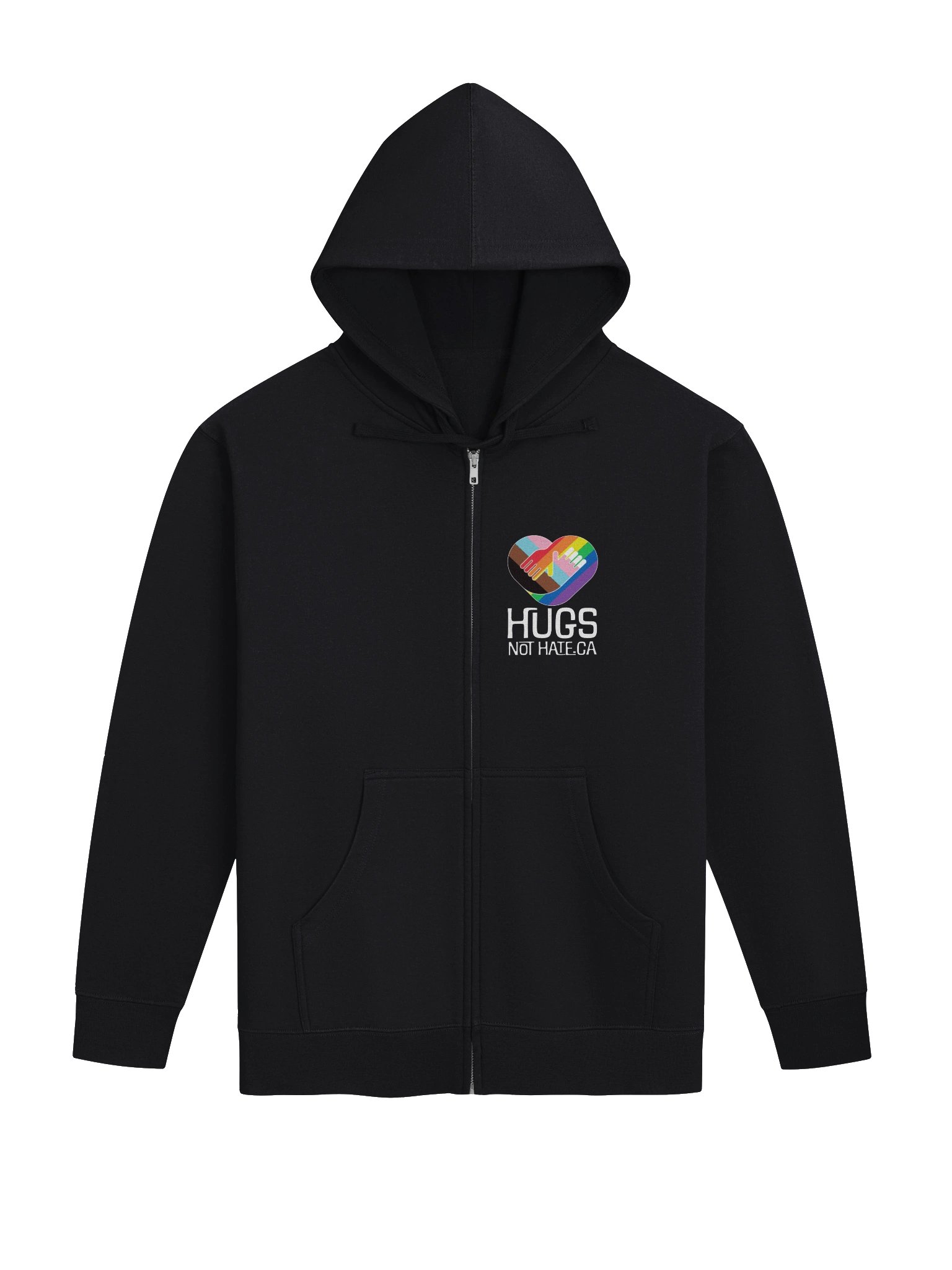 Hugs Not Hate Zip Hoodie product image (1)