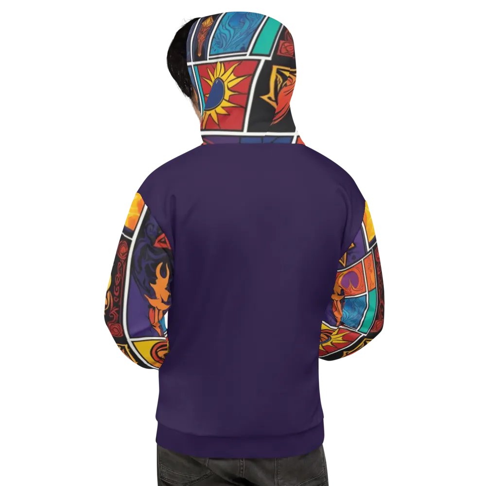Purple & Multi Symbology Hoodie product image (4)