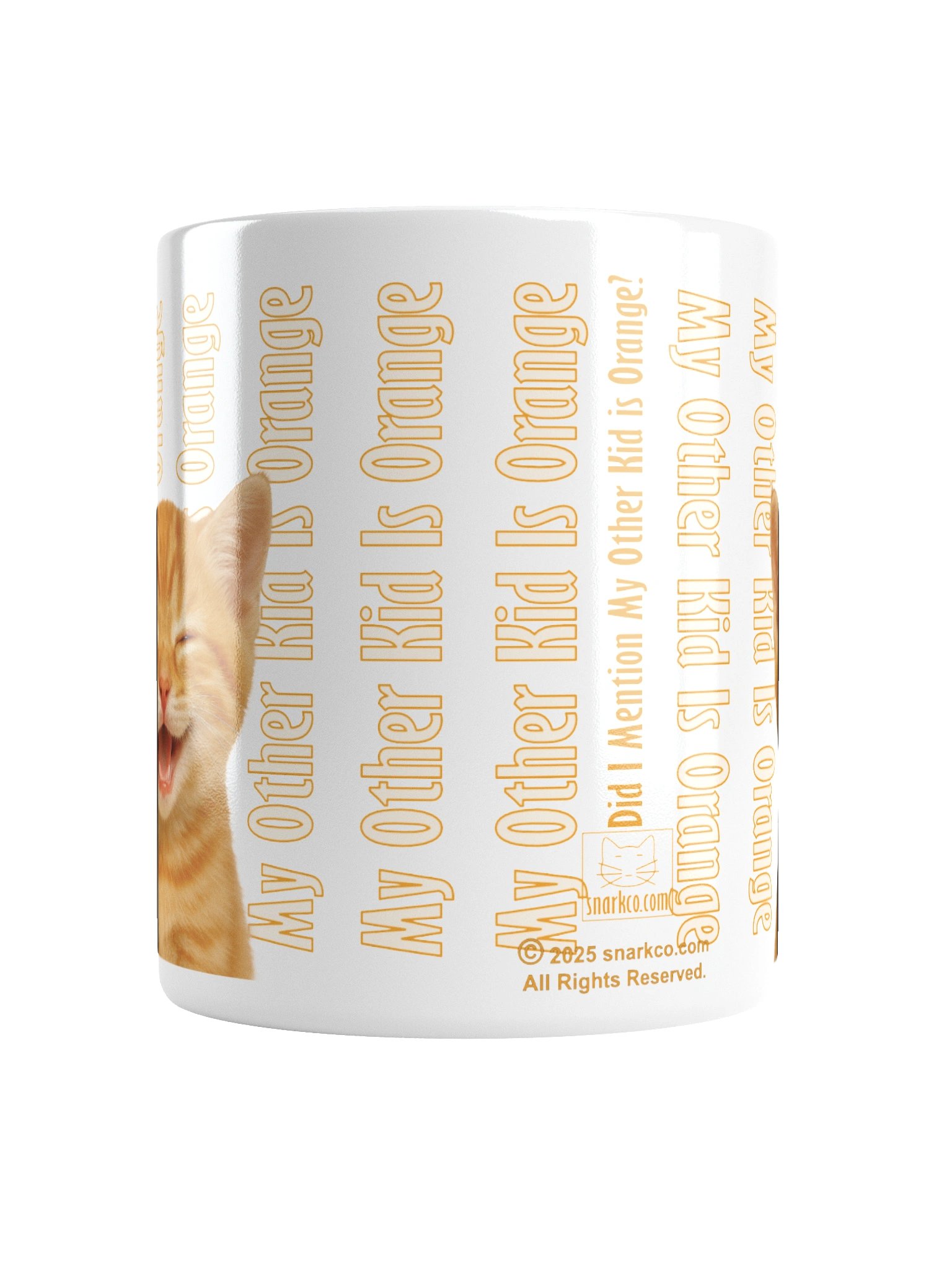 Mug: "My Other Kid Is Orange Did I Mention My Other Kid Is Orange?" with Beautiful Orange Tabby cat image product image (6)