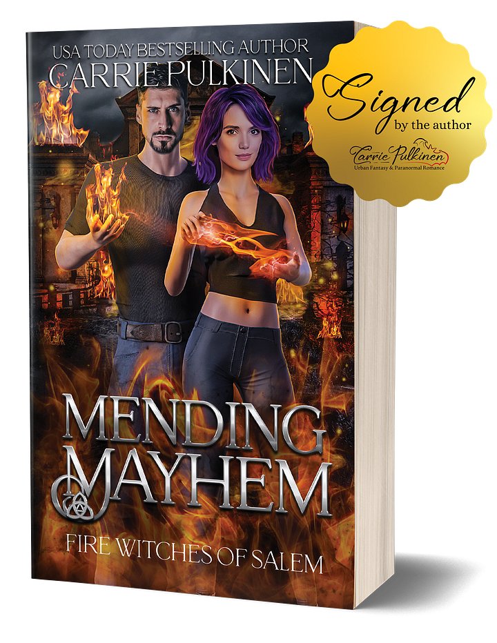 Mending Mayhem Signed Paperback product image (1)