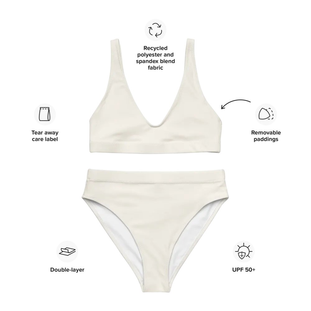 Namaste Cream and Gold High Waisted Bikini product image (3)
