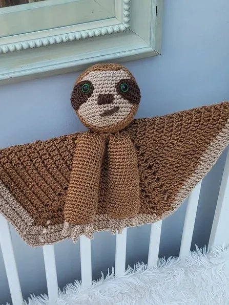 Smooch Sloth Lovey Crochet Pattern, Baby Comforter PDF Pattern - Crafting Happiness product image (5)