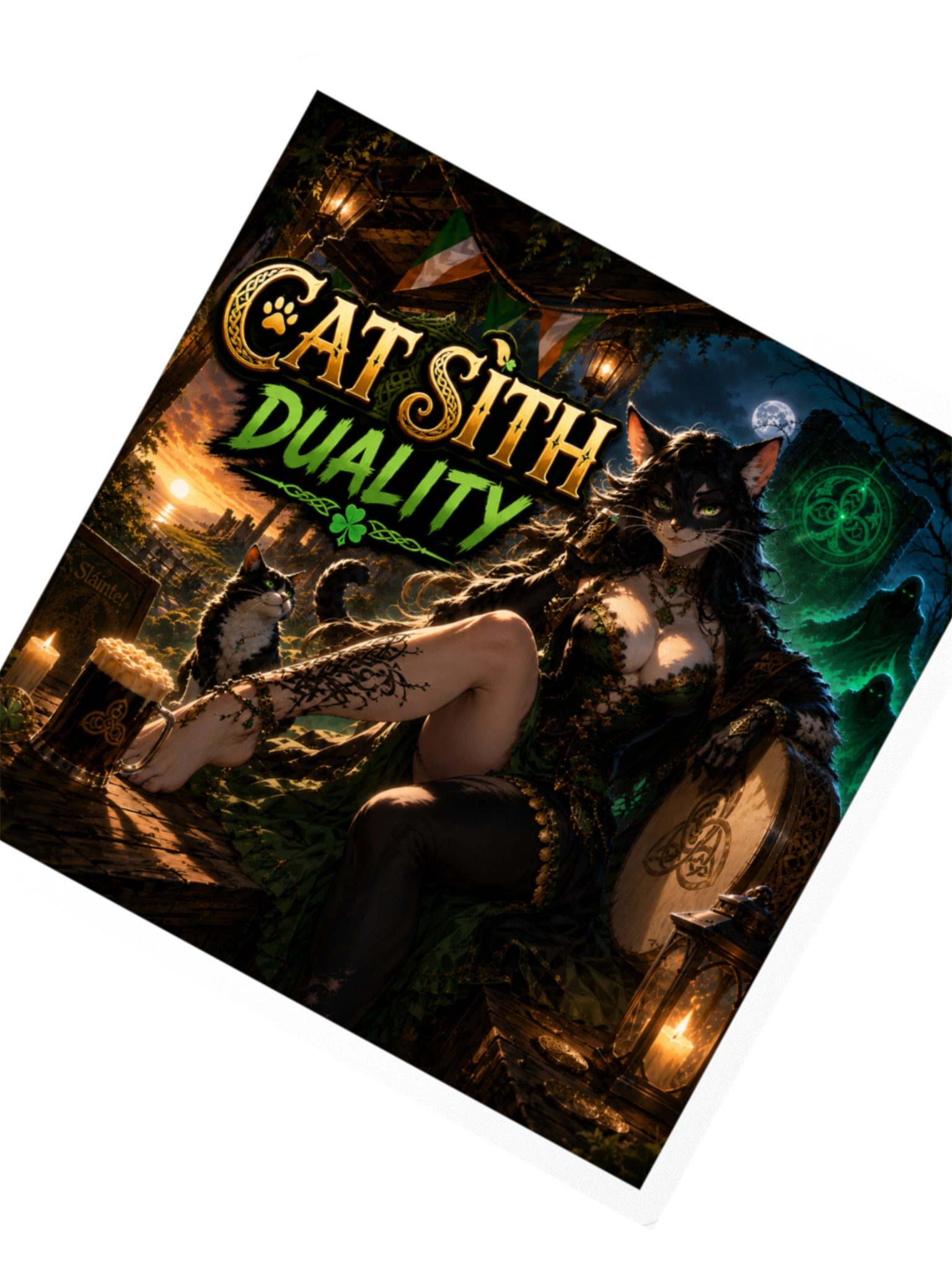 Cat Sith Duality Sticker product image (5)