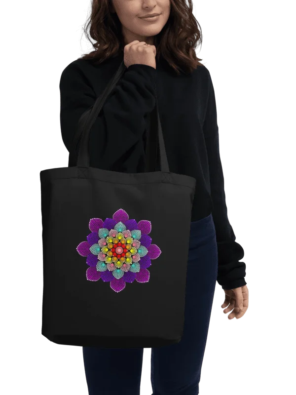 Colorful Dot Mandala Eco-Friendly Tote Bag product image (2)
