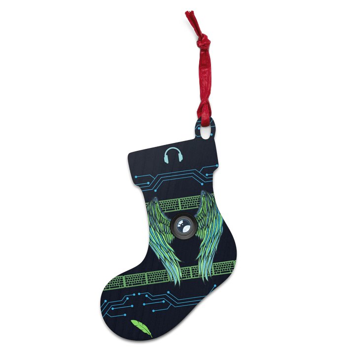Techyries Stocking Wooden Ornament product image (1)