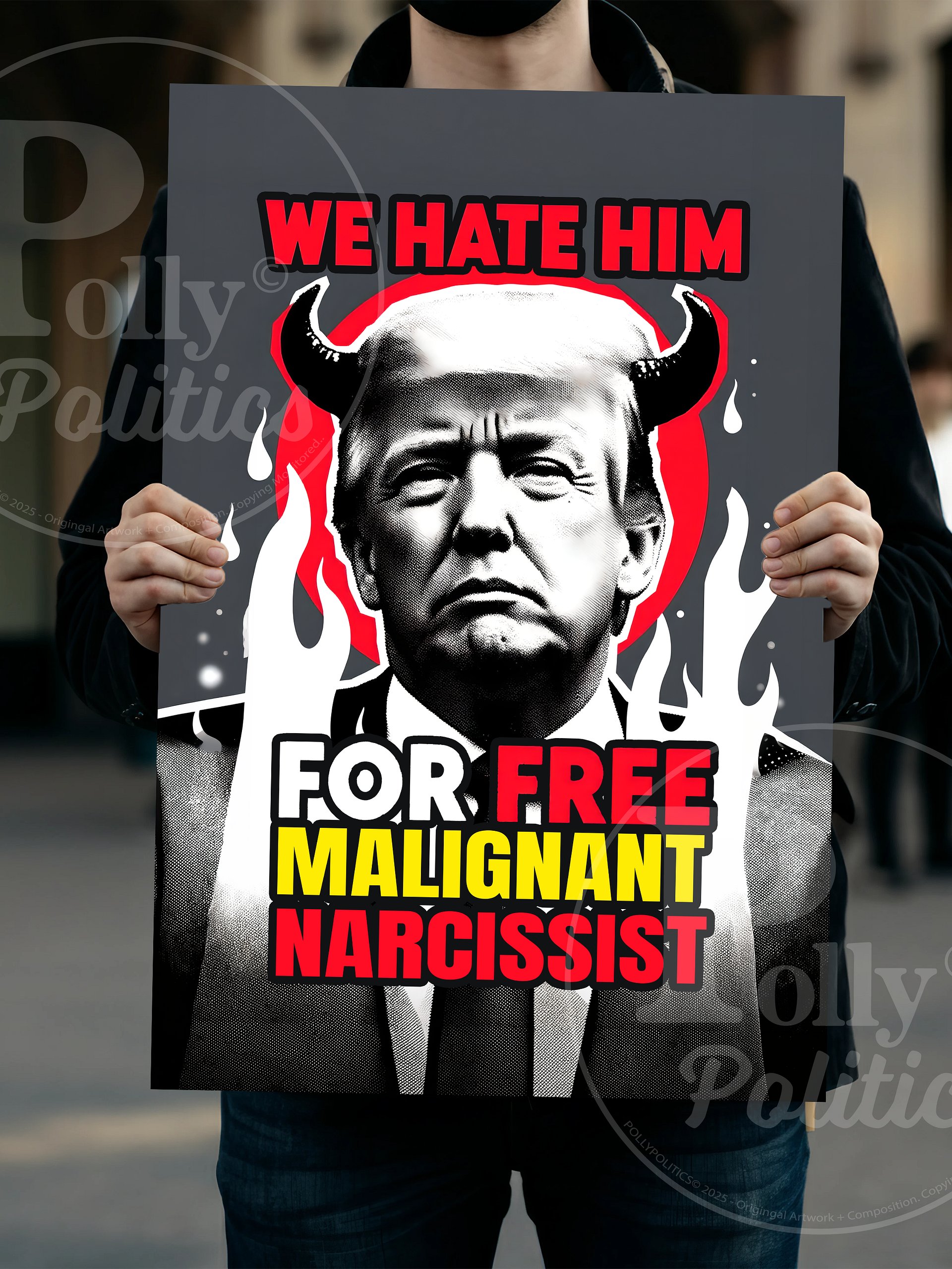 Malignant Narcissist Protest Sign product image (4)