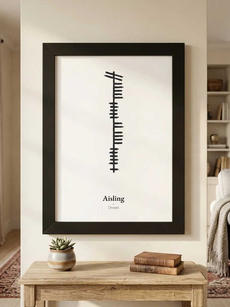 Aisling – Celtic Dream Ogham Framed Art Print product image (4)