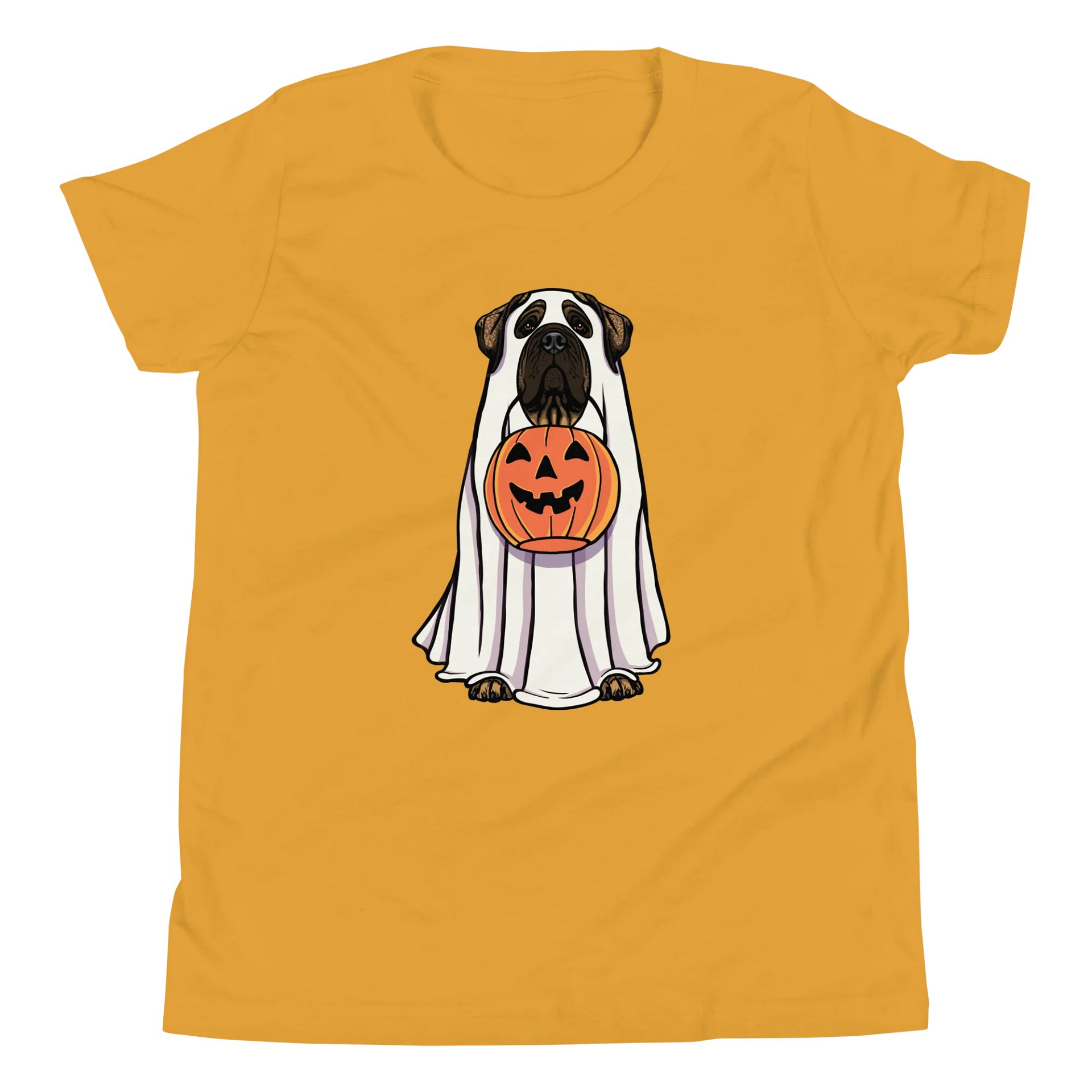 Halloween English Mastiff(Brindle) Youth T-Shirt product image (5)