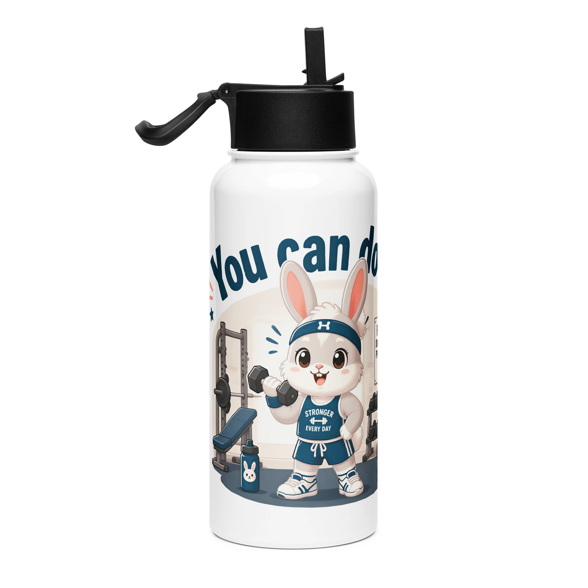 Motivation Rabbit Fitness Water Bottle product image (4)