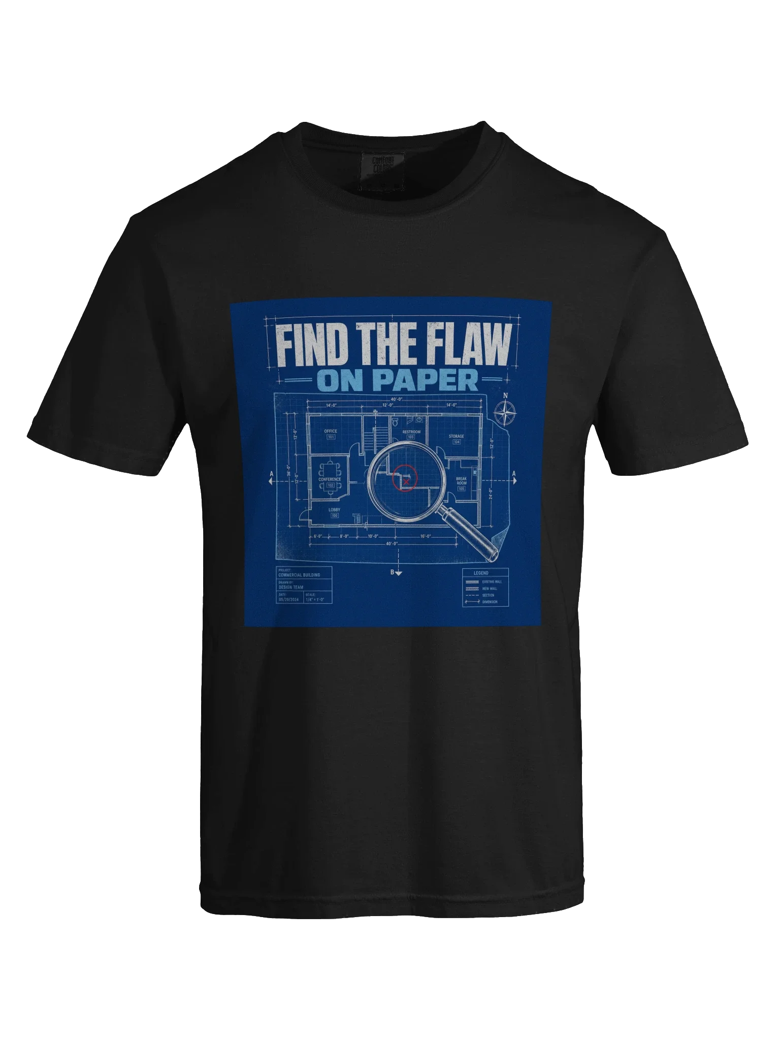 Find The Flaw On Paper Tee — view 5