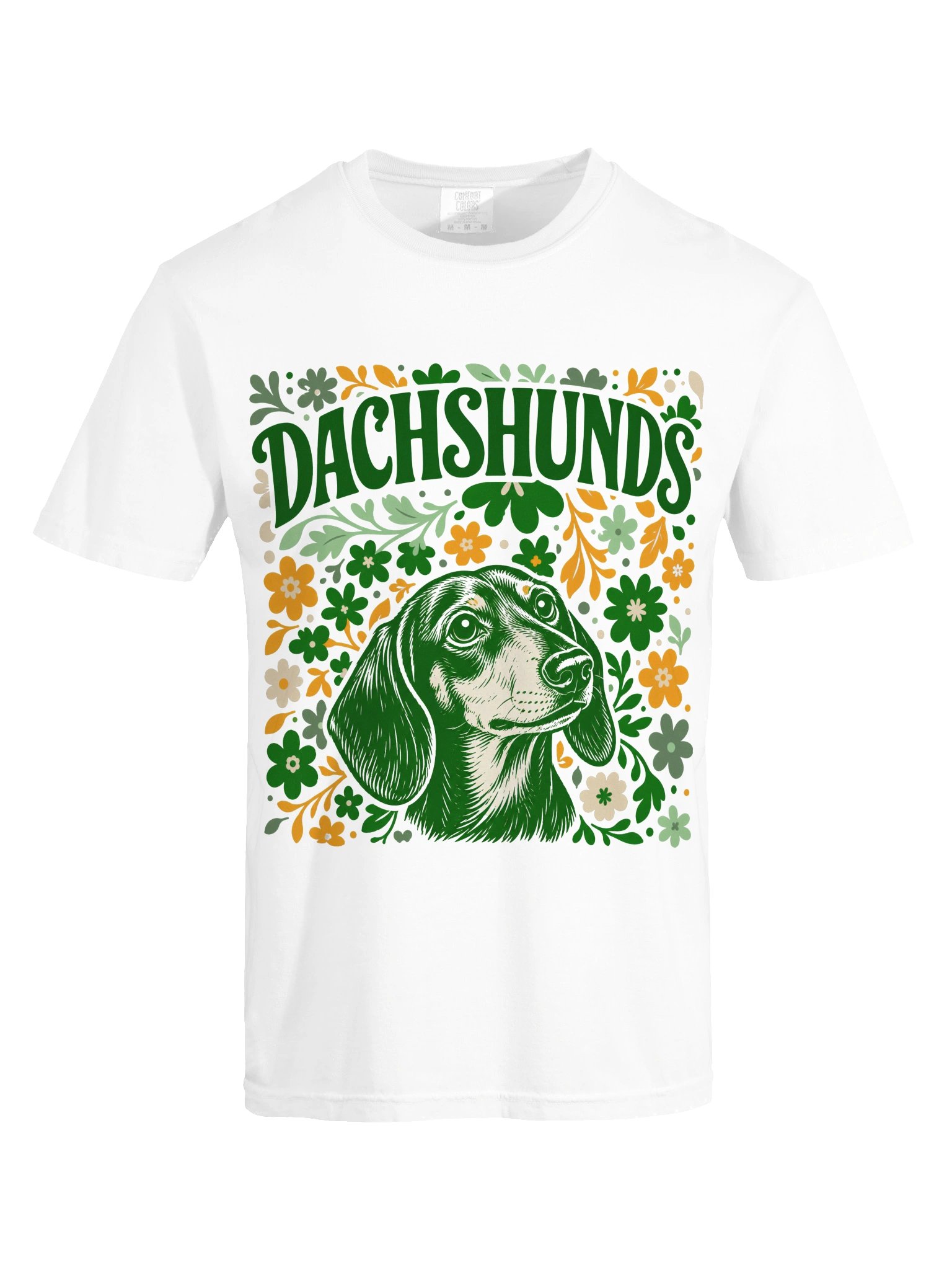 Retro Floral Dachshund Tee product image (5)