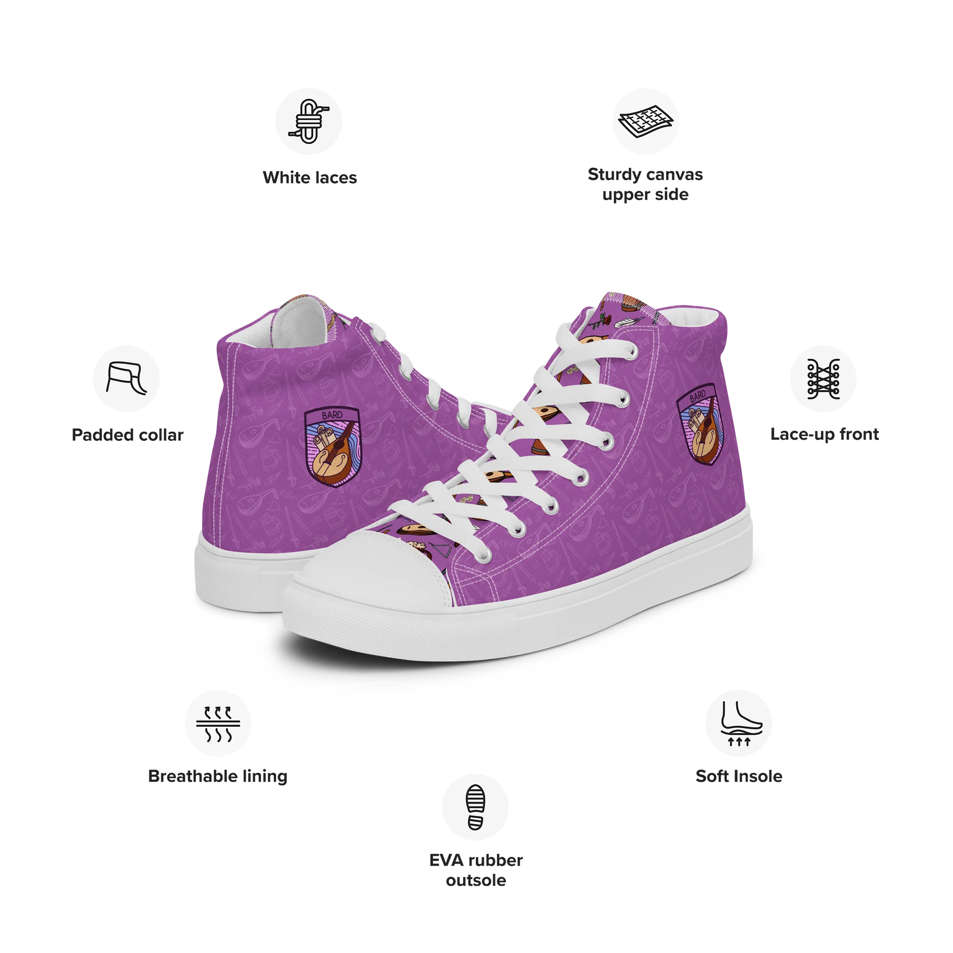 Mens Bard High Tops product image (2)
