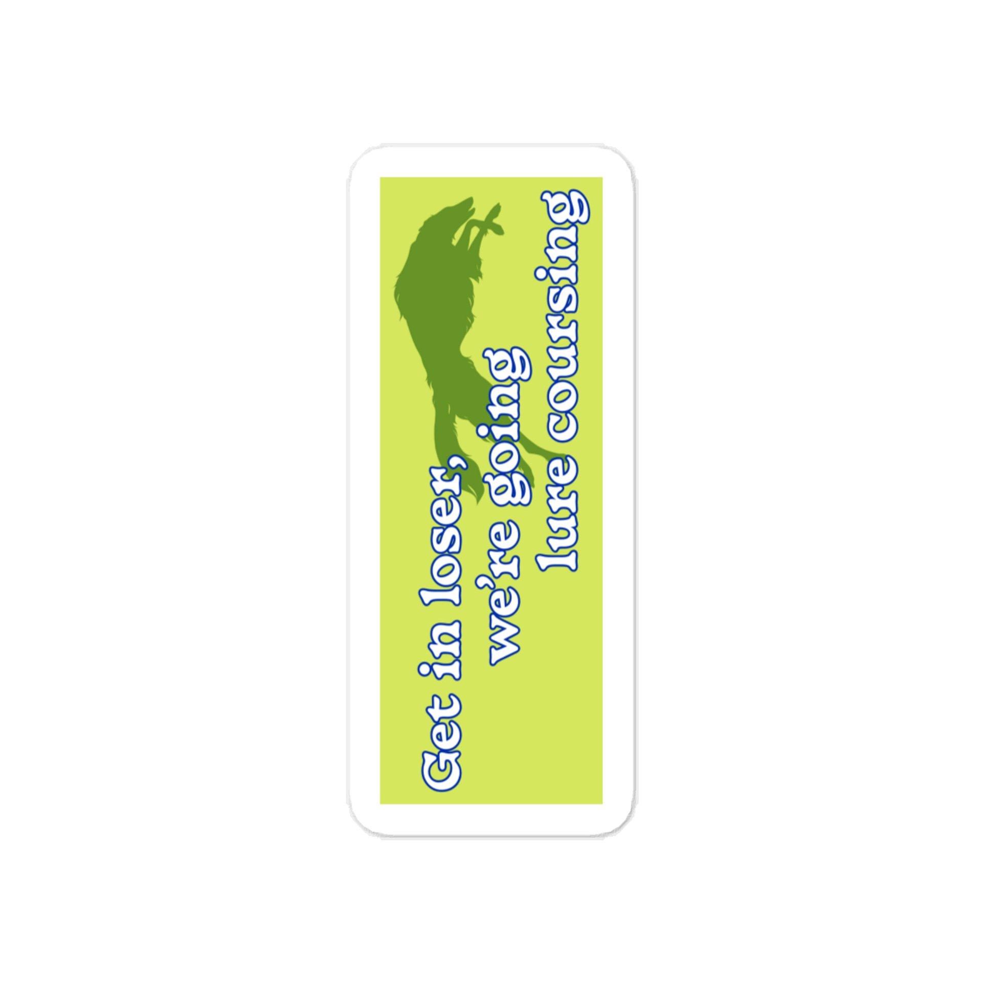 Lure Coursing Sticker - Lime product image (1)