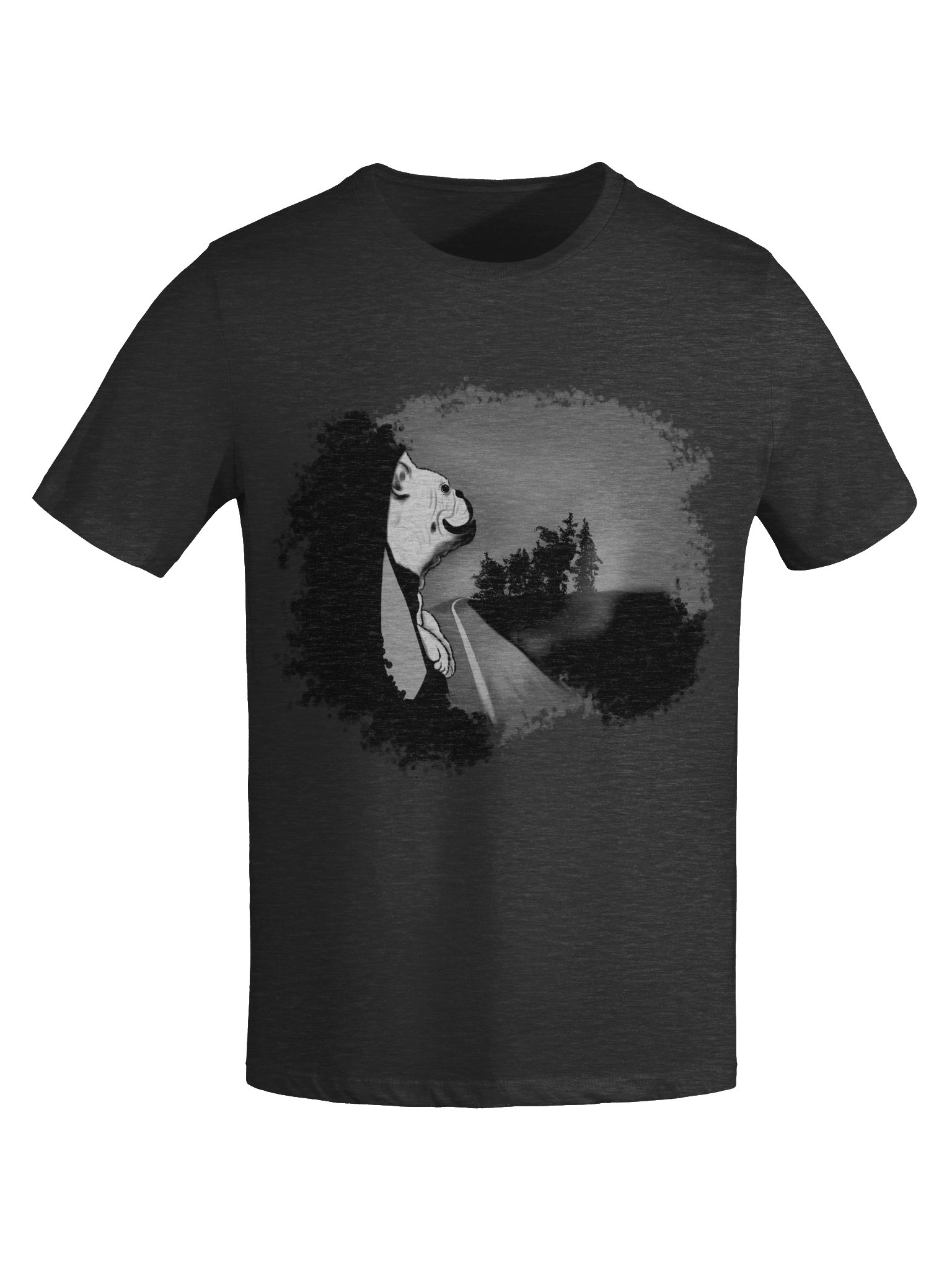 Dog (looking out car window) T-Shirt. Women's Bella+Canvas Supersoft Relaxed-fit T-Shirt product image (19)