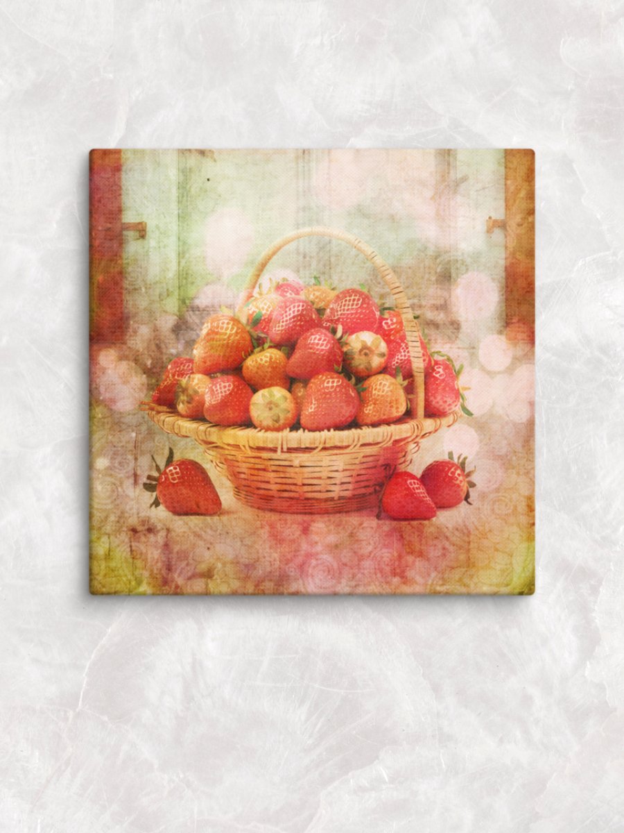 Summer Strawberry Canvas Art Print product image (2)