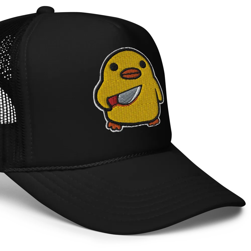 Embroidered Stabby Duck Trucker Hat product image (5)