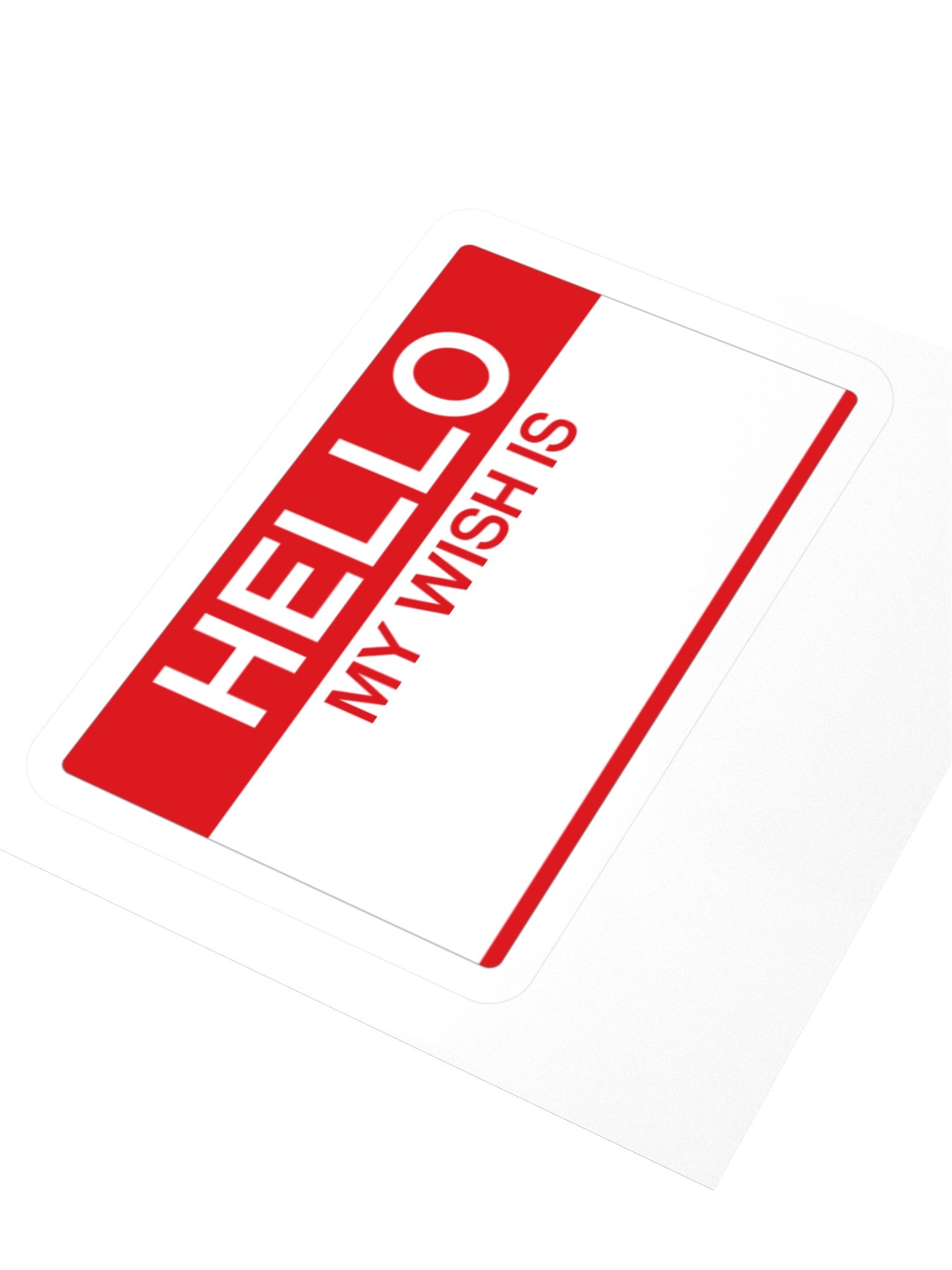 "Hello My Wish Is" Sticker product image (8)
