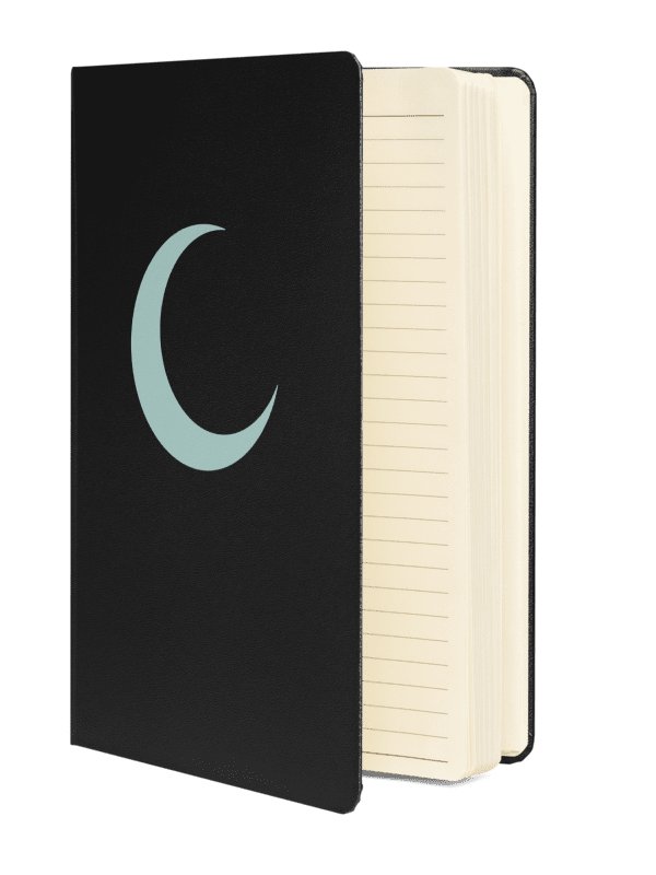 Crescent Moon Notebook – Light Mist Print product image (2)