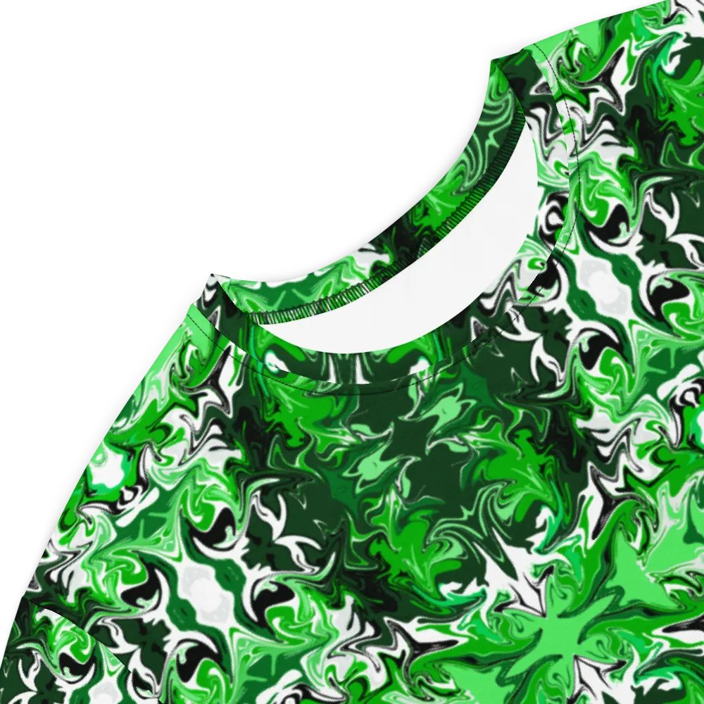 Green Swirl T-Shirt Dress product image (6)