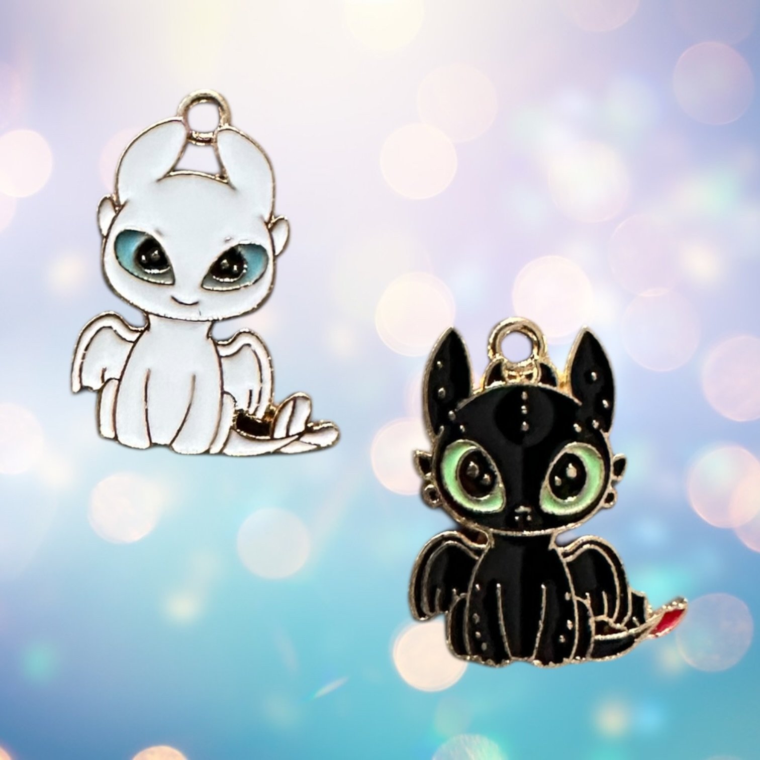Cartoon Toothless Dragons Whinny Winners Enamel Braid and Bridle Charms for Horses and Horse Lovers product image (1)