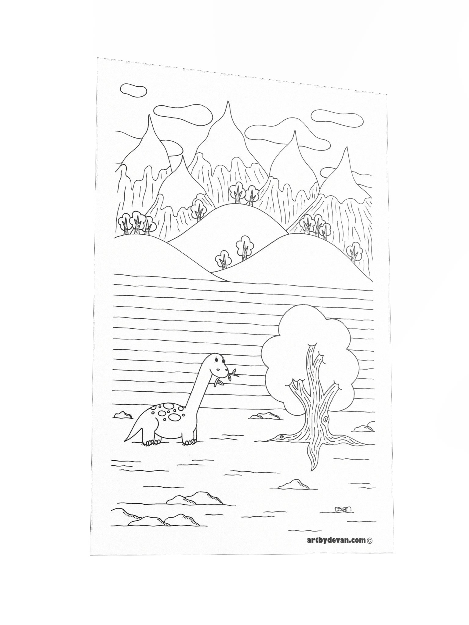 Color Your Own Art: Dinosaur product image (2)