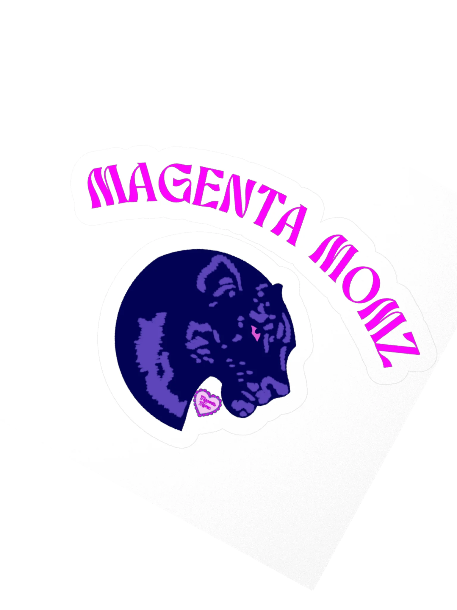 MAGENTA MOMZ PANTHER HEAD STICKER product image (2)