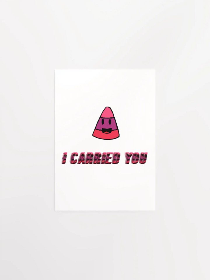 I CARRIED YOU - Matte Poster Paper product image (1)