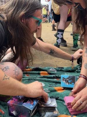 Playing Magic: The Gathering in the pit to a song about Magic: The Gathering 🤯 #Inkcarceration 