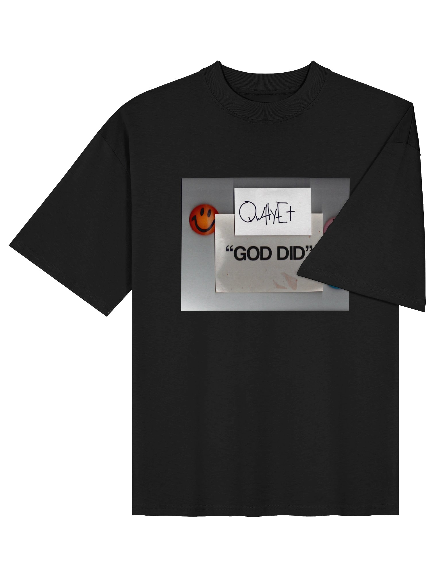 Qwhyet "GOD DID" Smiley Tee product image (4)