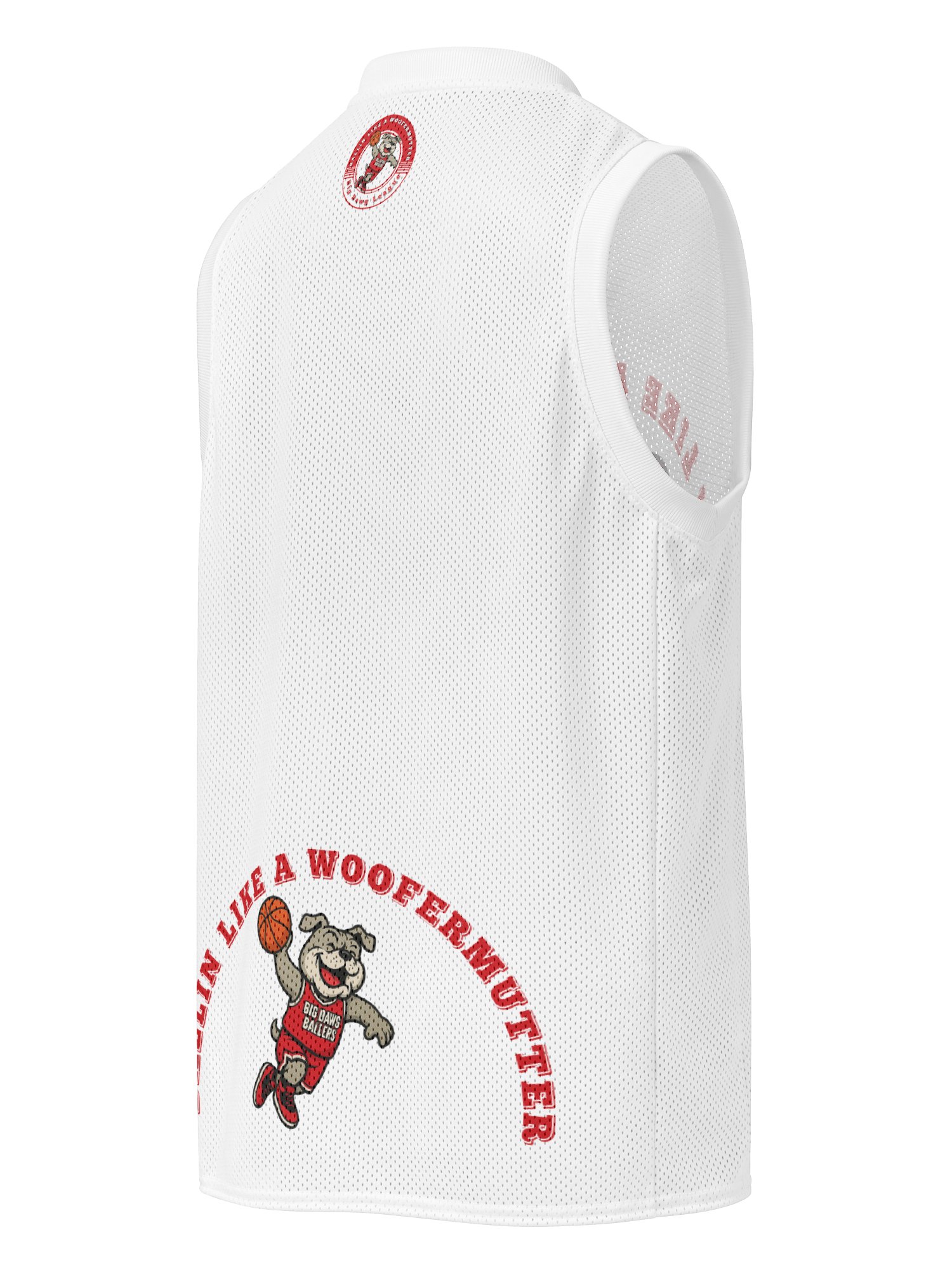 Bulldog Ballin Like A WooferMutter™ Premium Basketball Jersey product image (3)