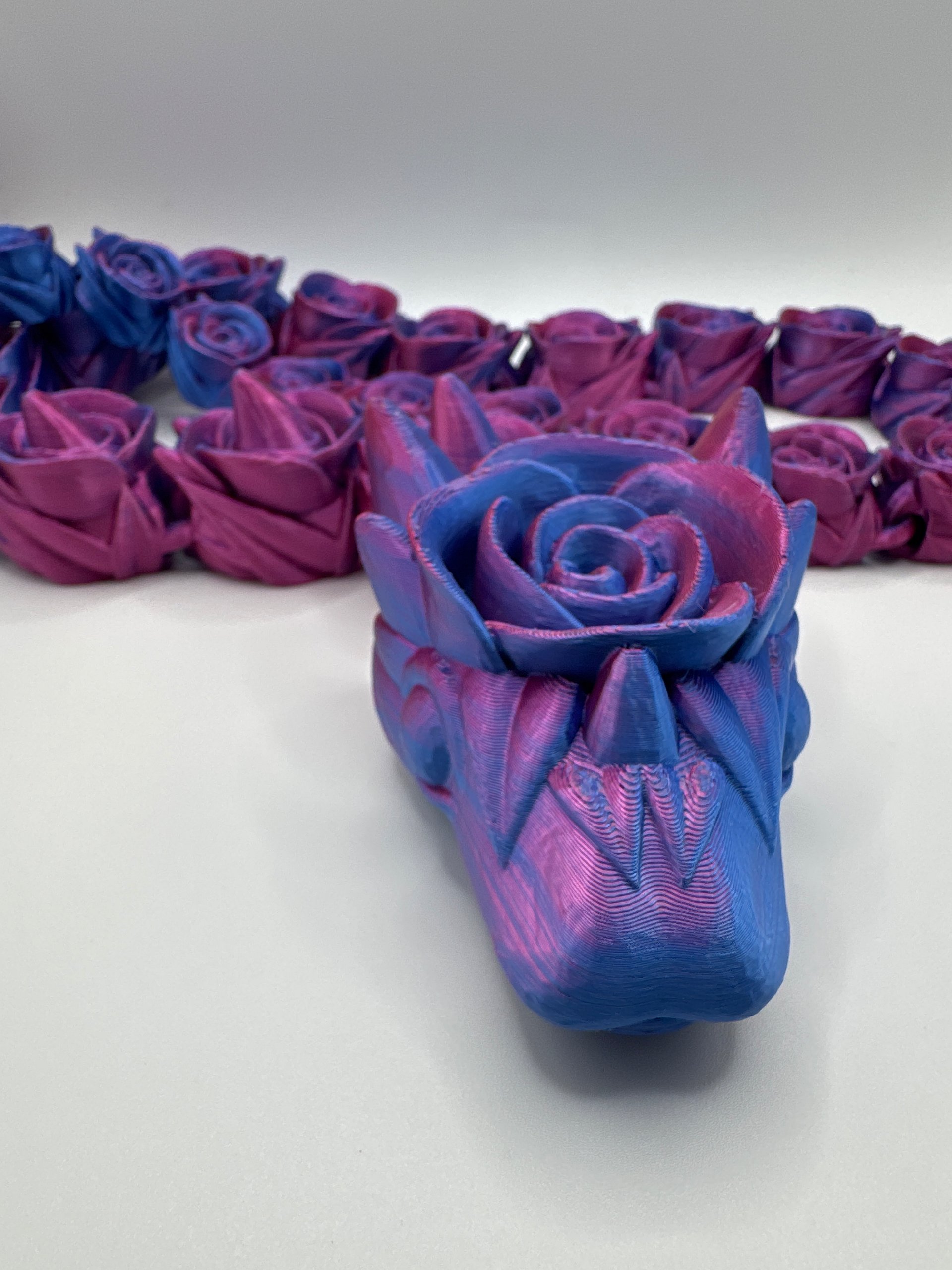 Large Mystic chrome rose dragon product image (1)