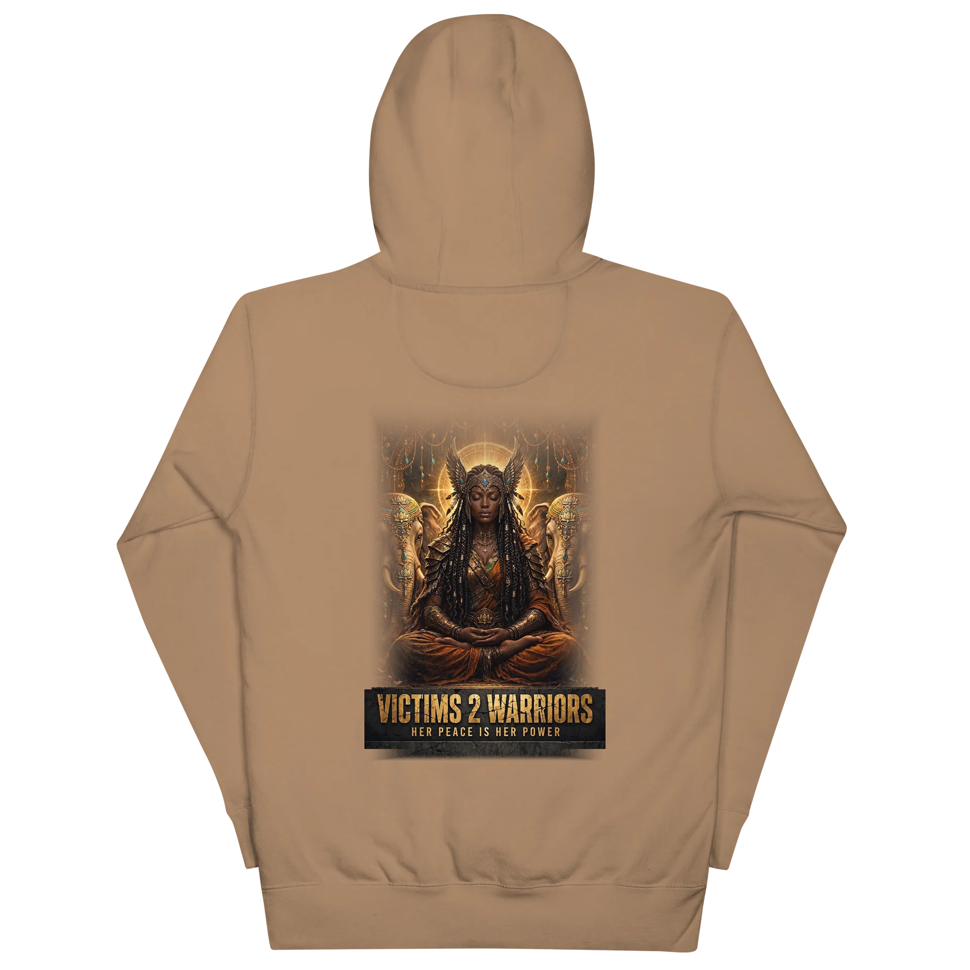 V2W “CROWNED IN STRUGGLE, JEWELED IN SURVIVAL “. Meditation Hoodie product image (4)
